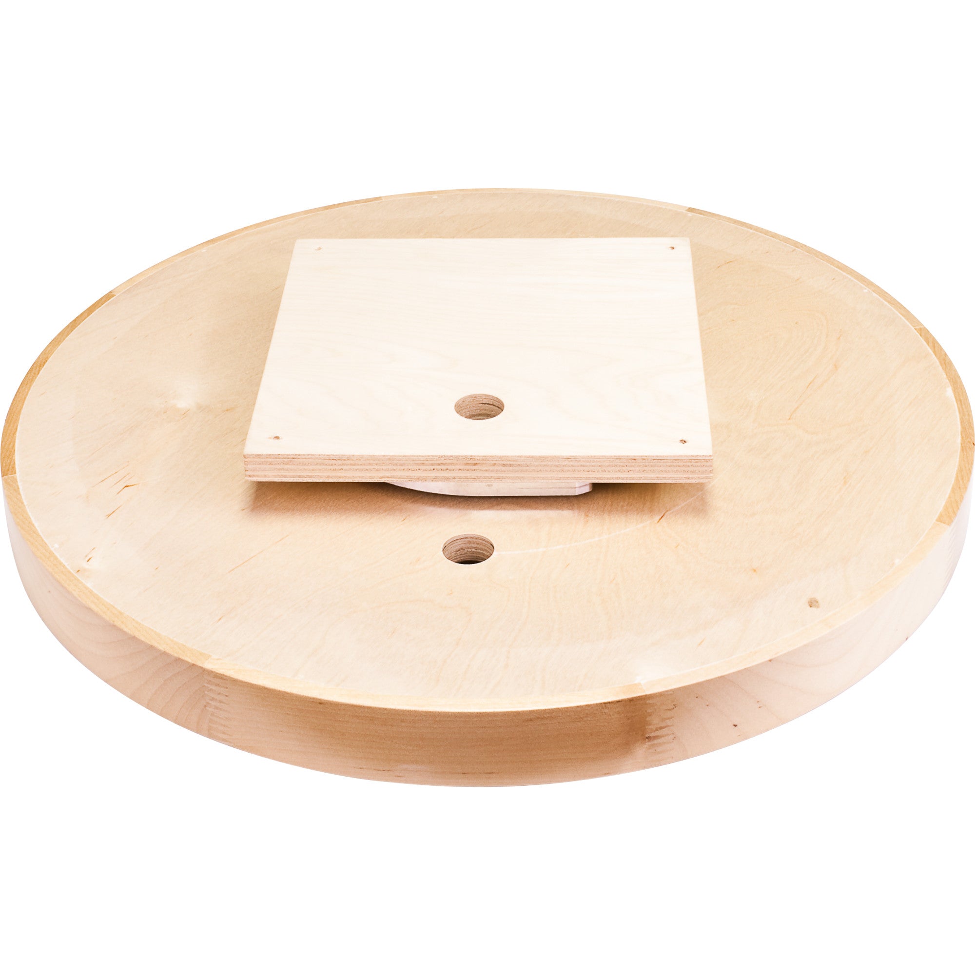 28" Round Wood Lazy Susan Shelf with Swivel | KitchBath