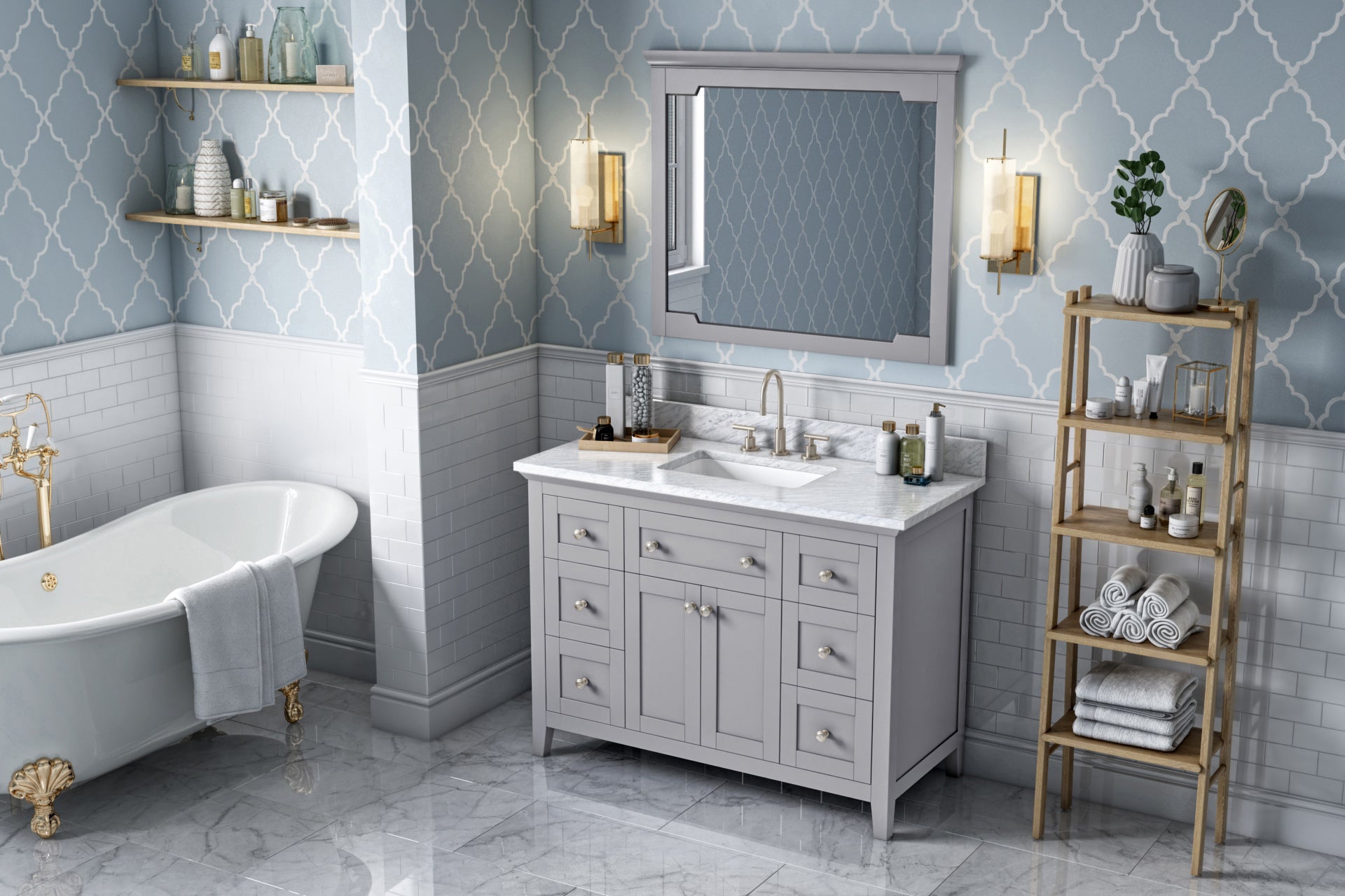 48" Grey Chatham Vanity | KitchBath