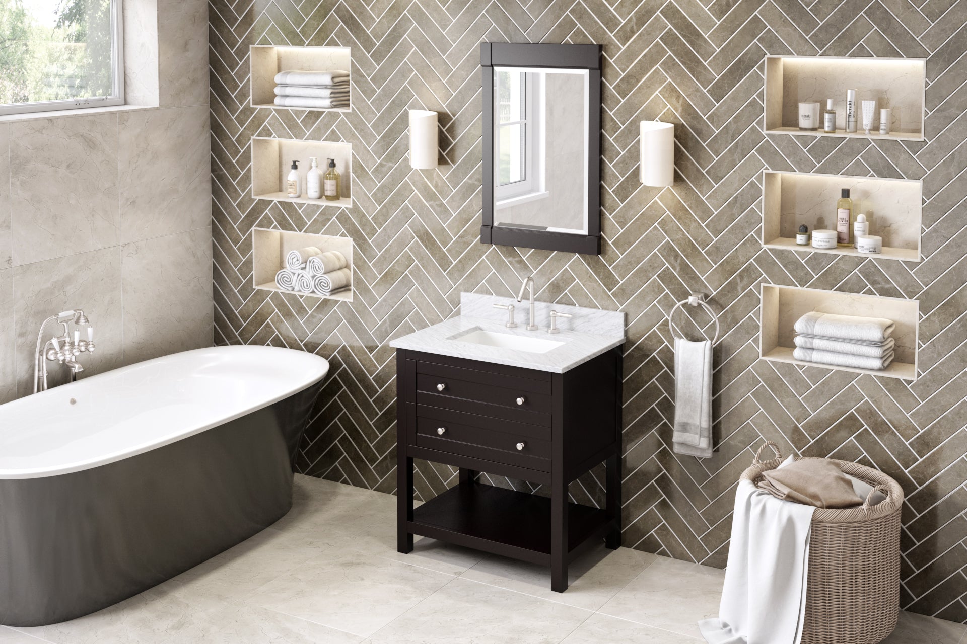 30" Espresso Astoria Vanity | KitchBath