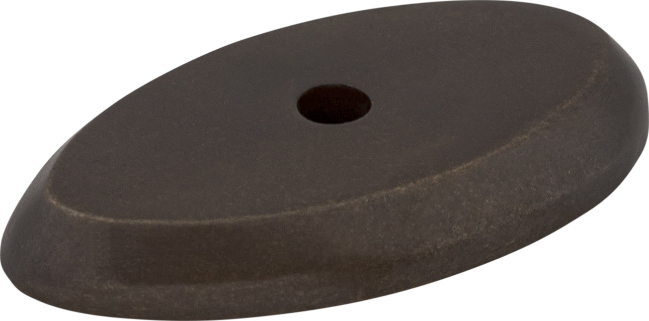 Aspen Oval Backplate 1 1/2 Inch Medium Bronze | KitchBath