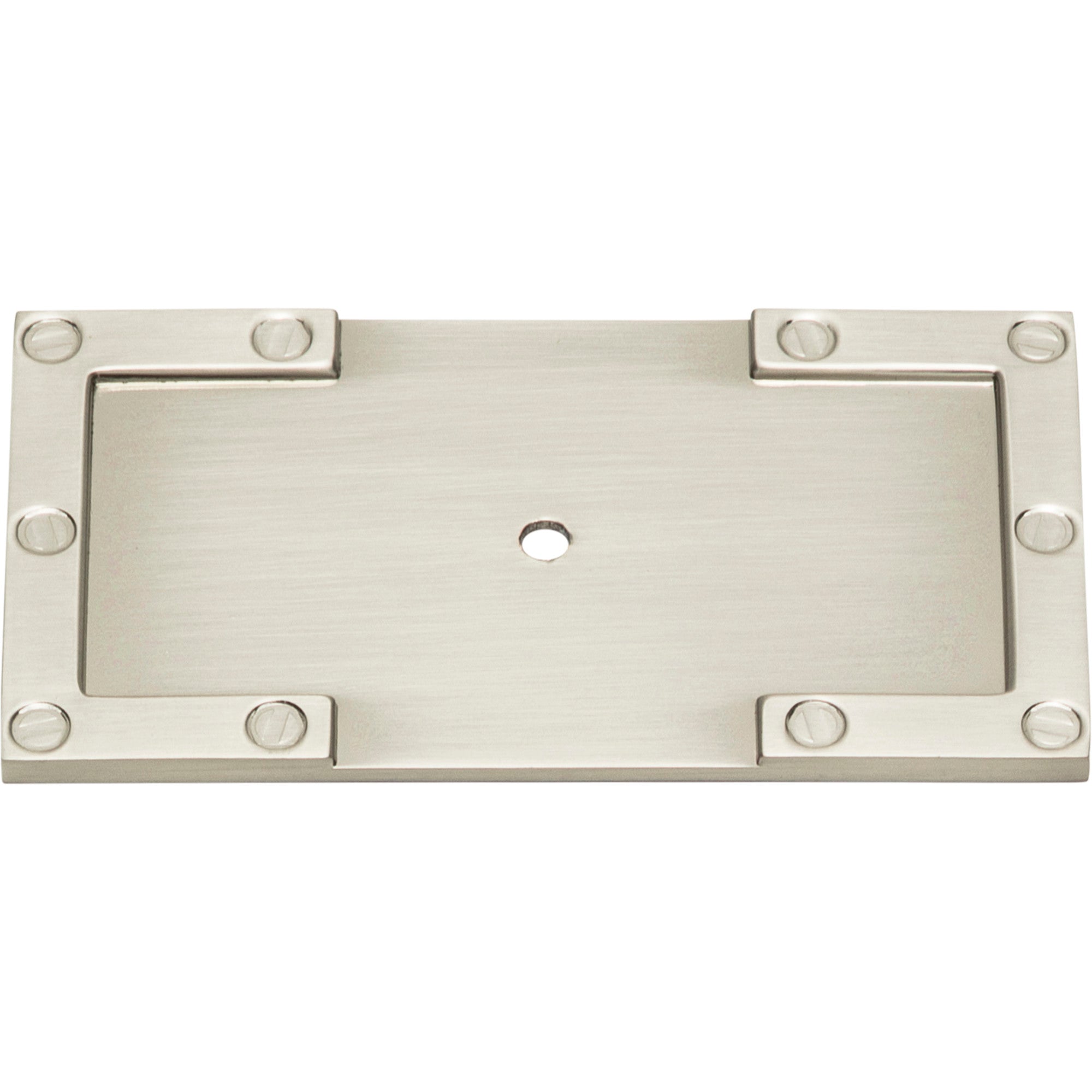Campaign L-Bracket Backplate 3 11/16 Inch Brushed Nickel | KitchBath
