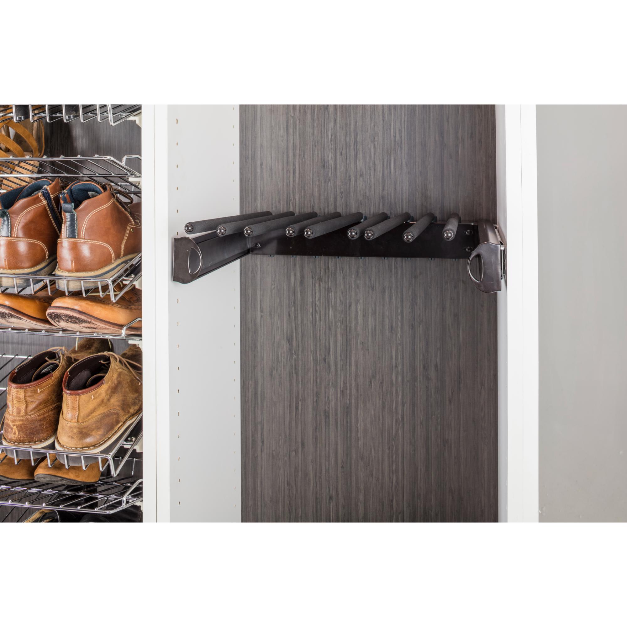 Satin Nickel 24" Wide Pant Rack | KitchBath