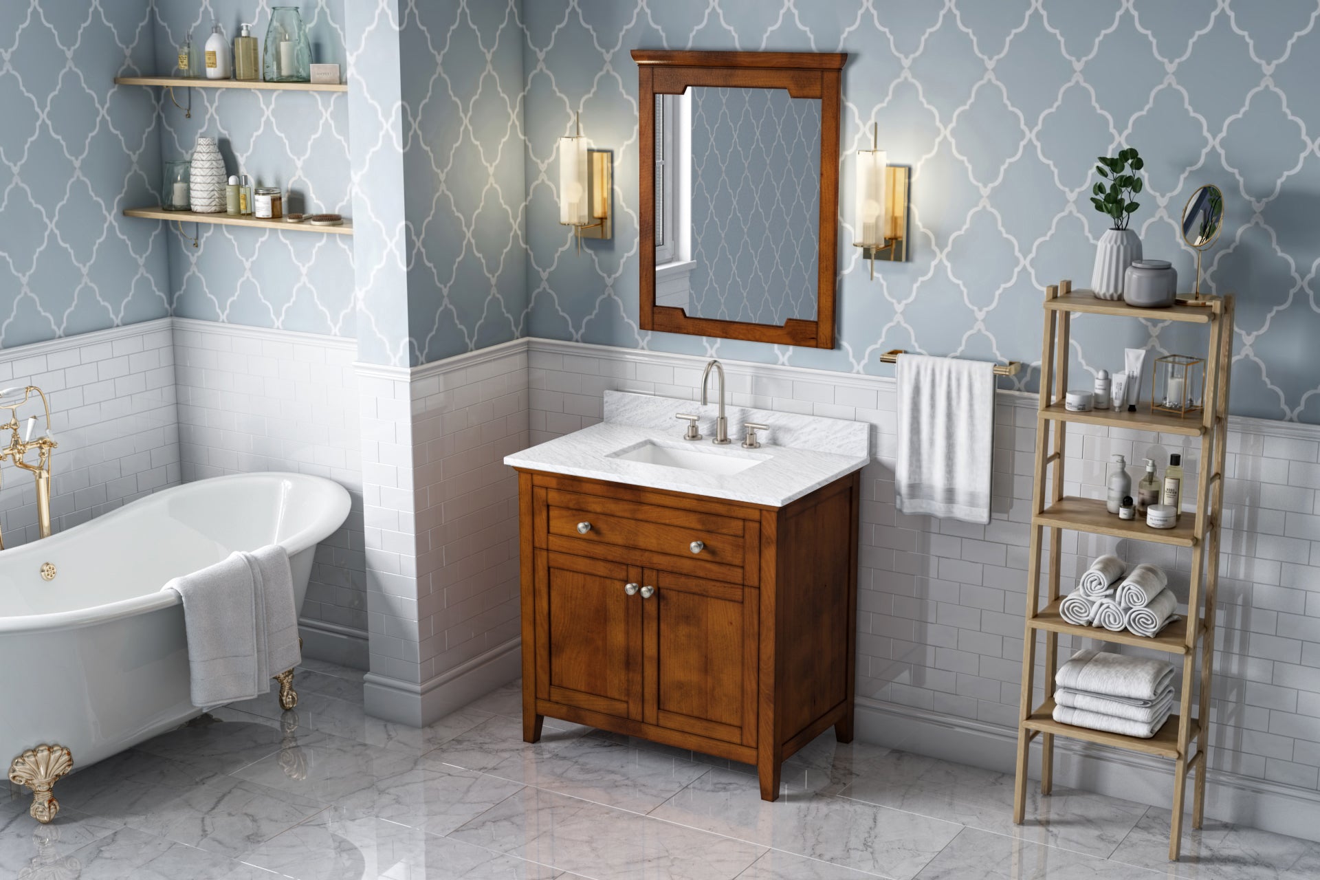 36" Chocolate Chatham Vanities | KitchBath