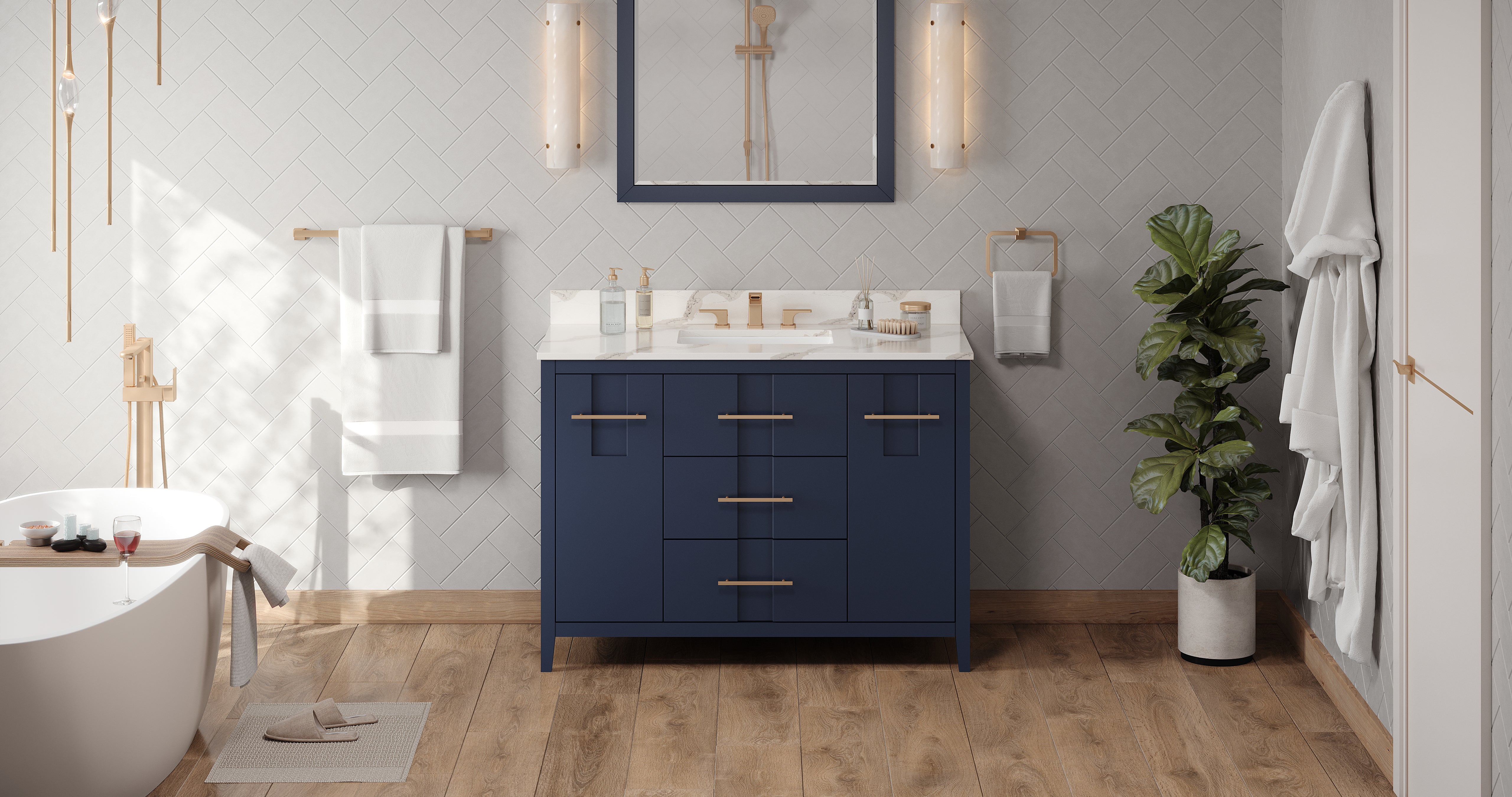 48" Hale Blue Katara Vanity | KitchBath