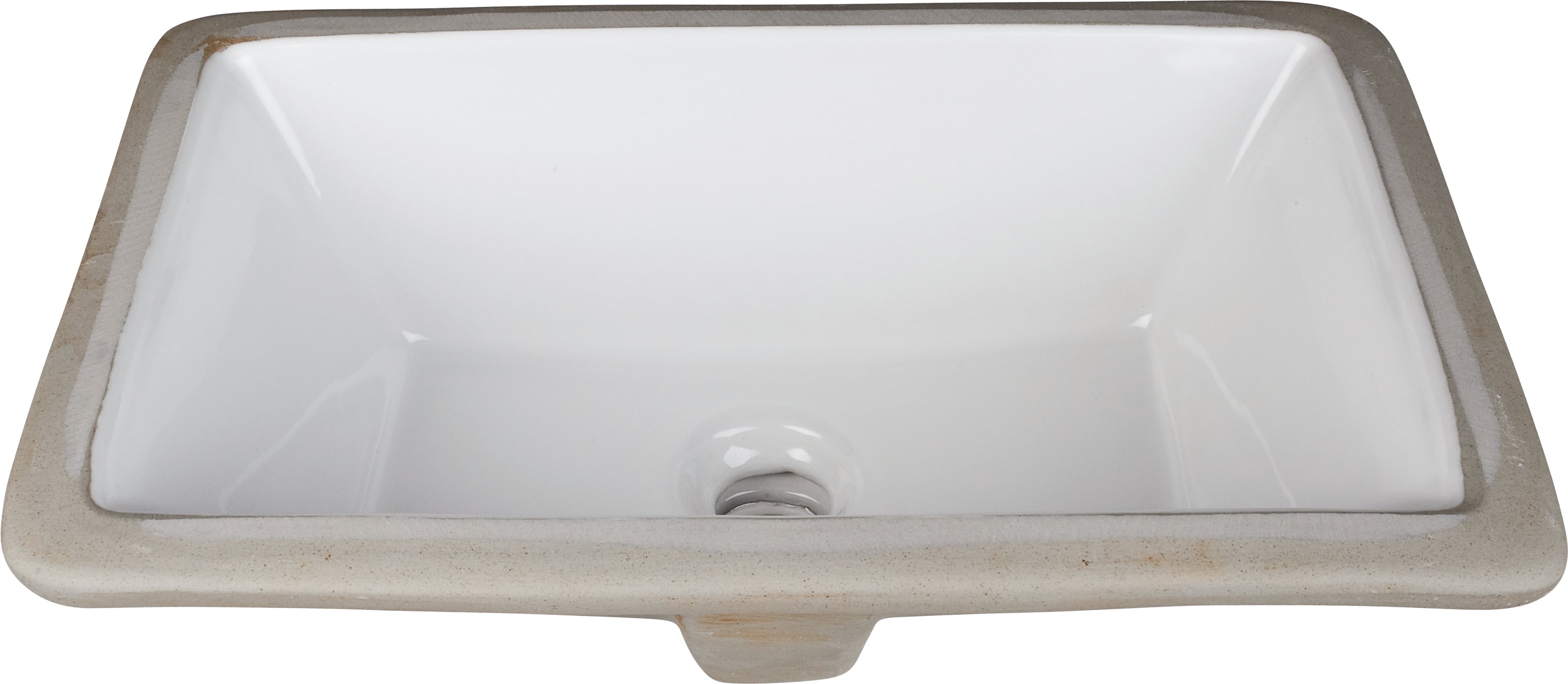 24" Grey Addington Vanity, Boulder Cultured Marble Vanity Top, undermount rectangle bowl | KitchBath