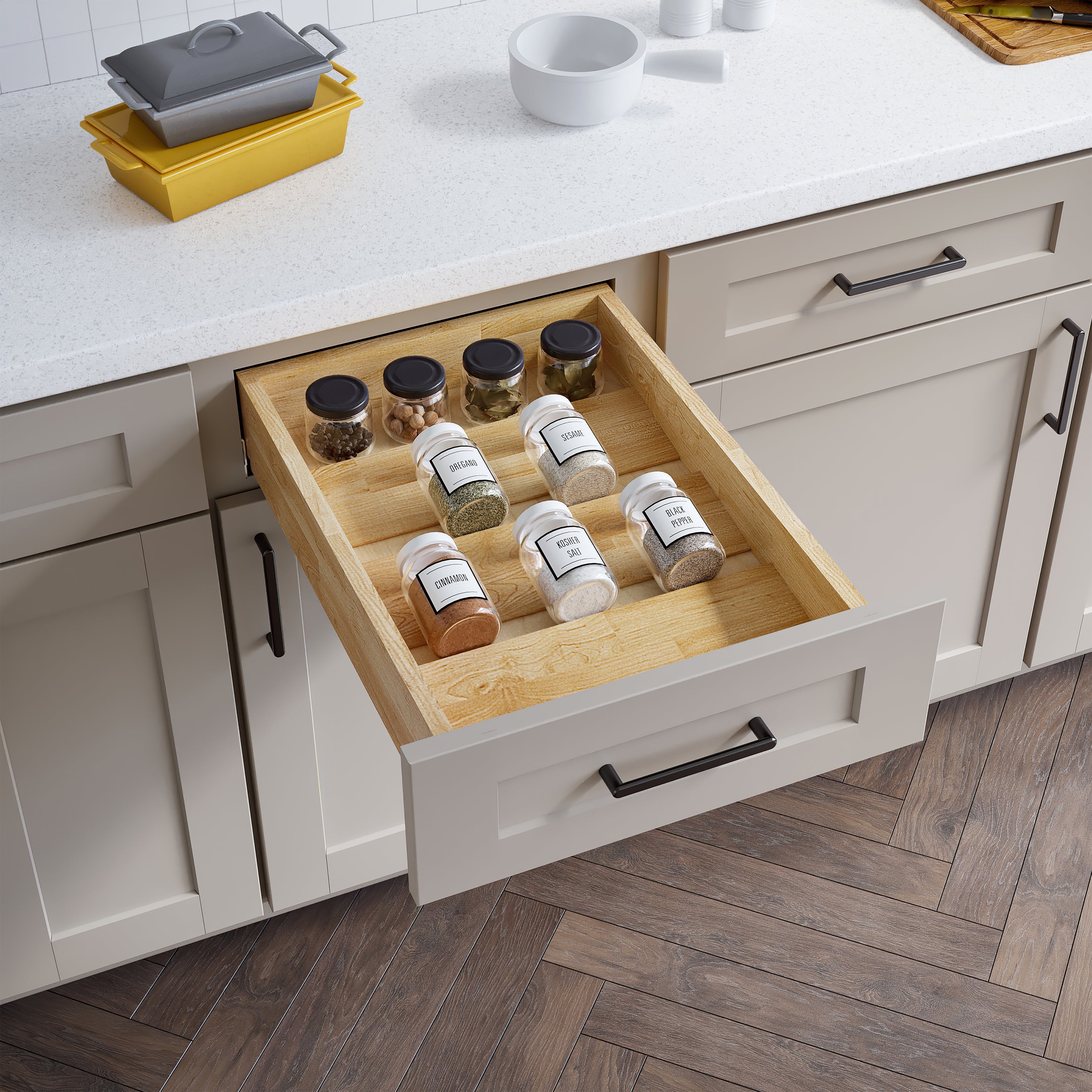 13" Spice Tray Drawer Insert | KitchBath