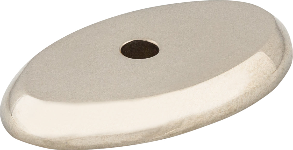 Aspen II Oval Backplate 1 1/2 Inch Polished Nickel | KitchBath