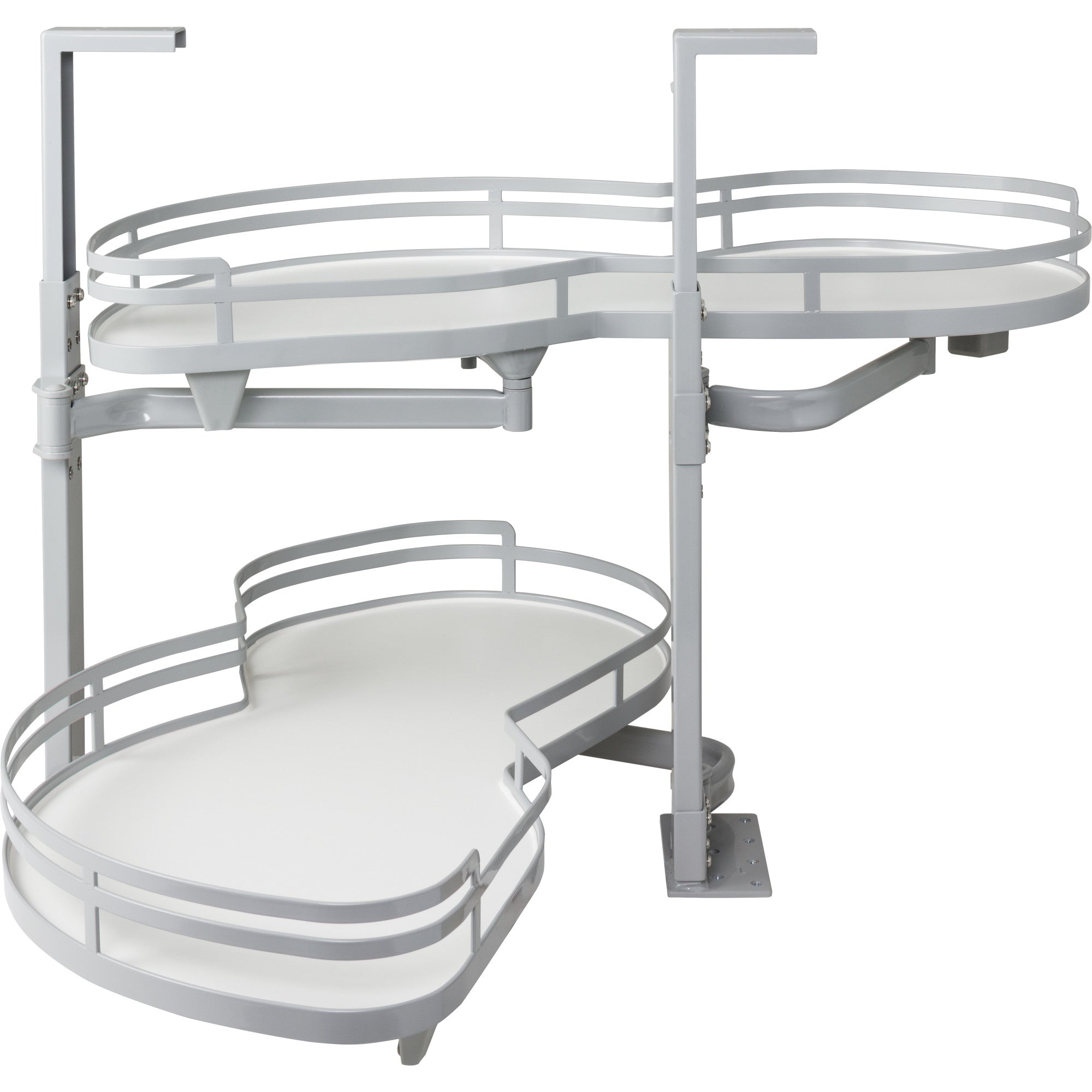 18" Grey and White Blind Corner Swingout for Openings on the Left of the Blind | KitchBath