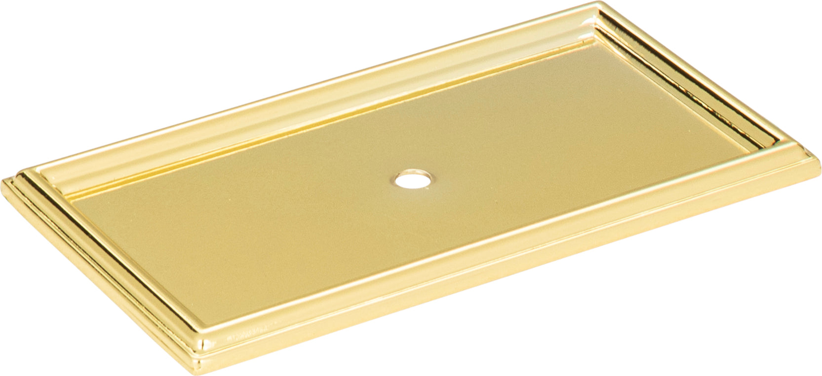 Campaign Rope Backplate 3 11/16 Inch Polished Brass | KitchBath