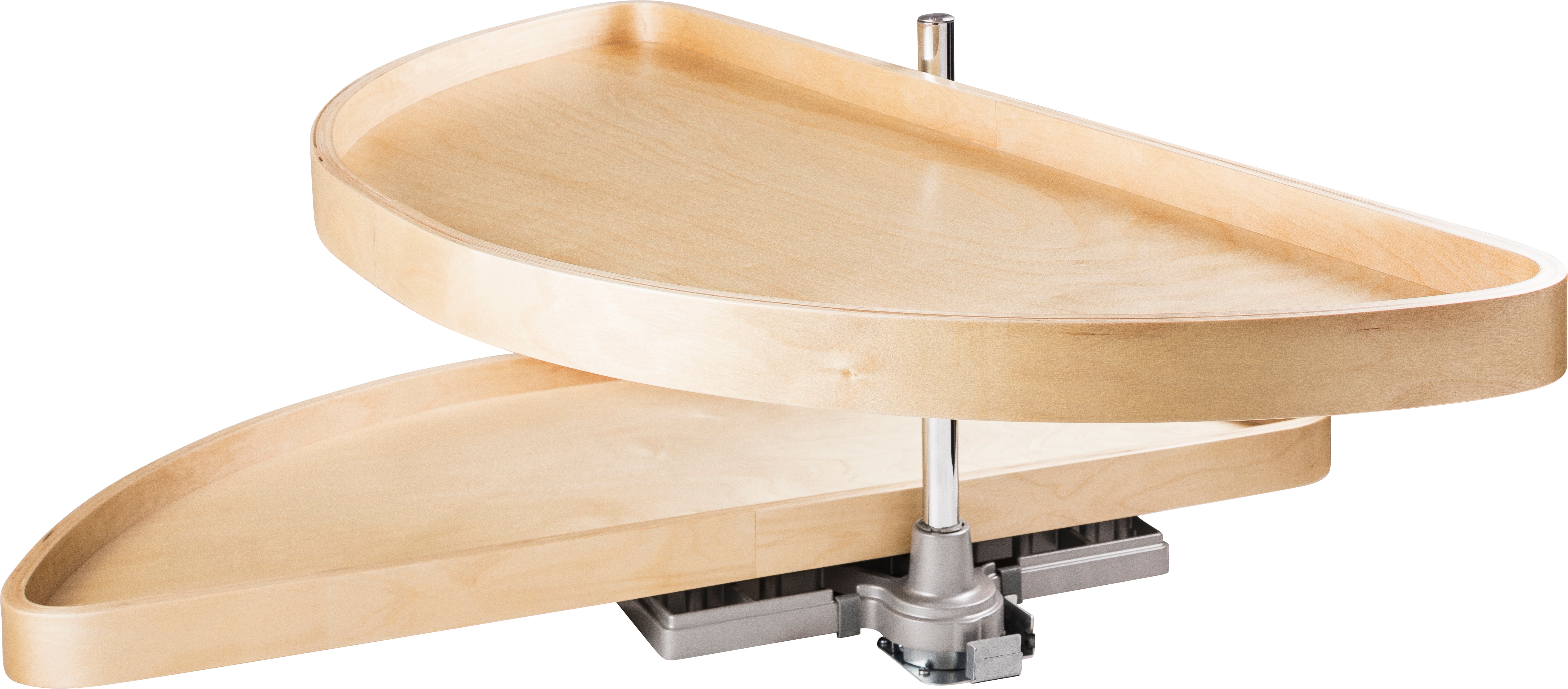 38" Wood Half-Moon Lazy Susan | KitchBath
