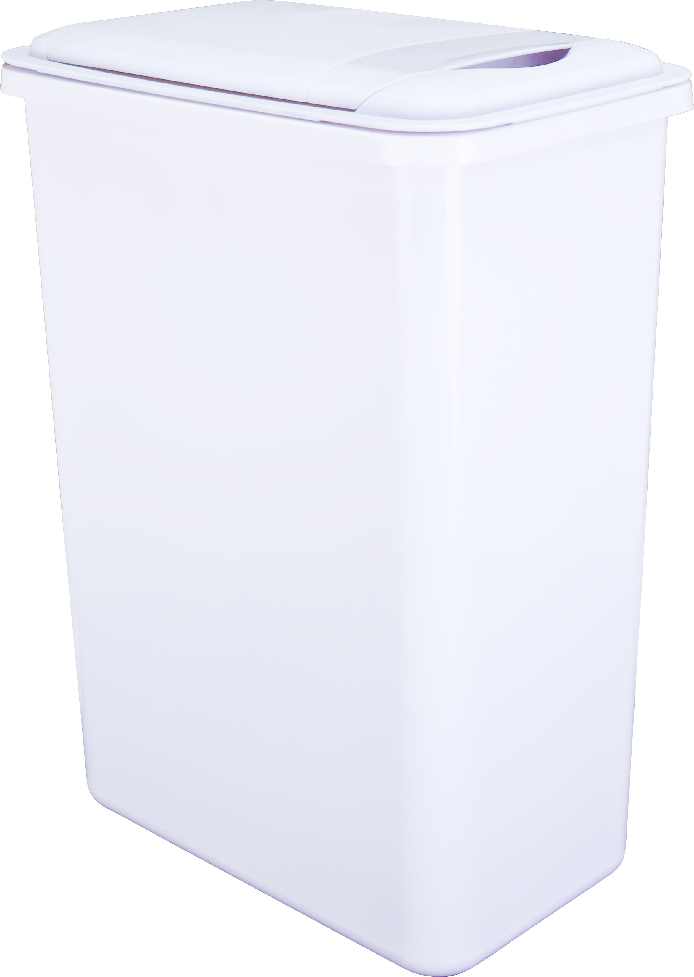 Box of 4 White 35 Quart Plastic Waste Containers | KitchBath