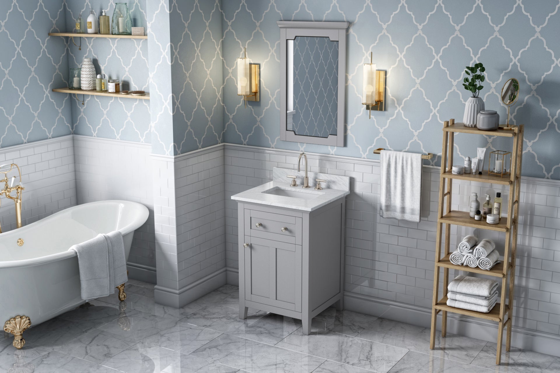 24" Grey Chatham Vanity | KitchBath