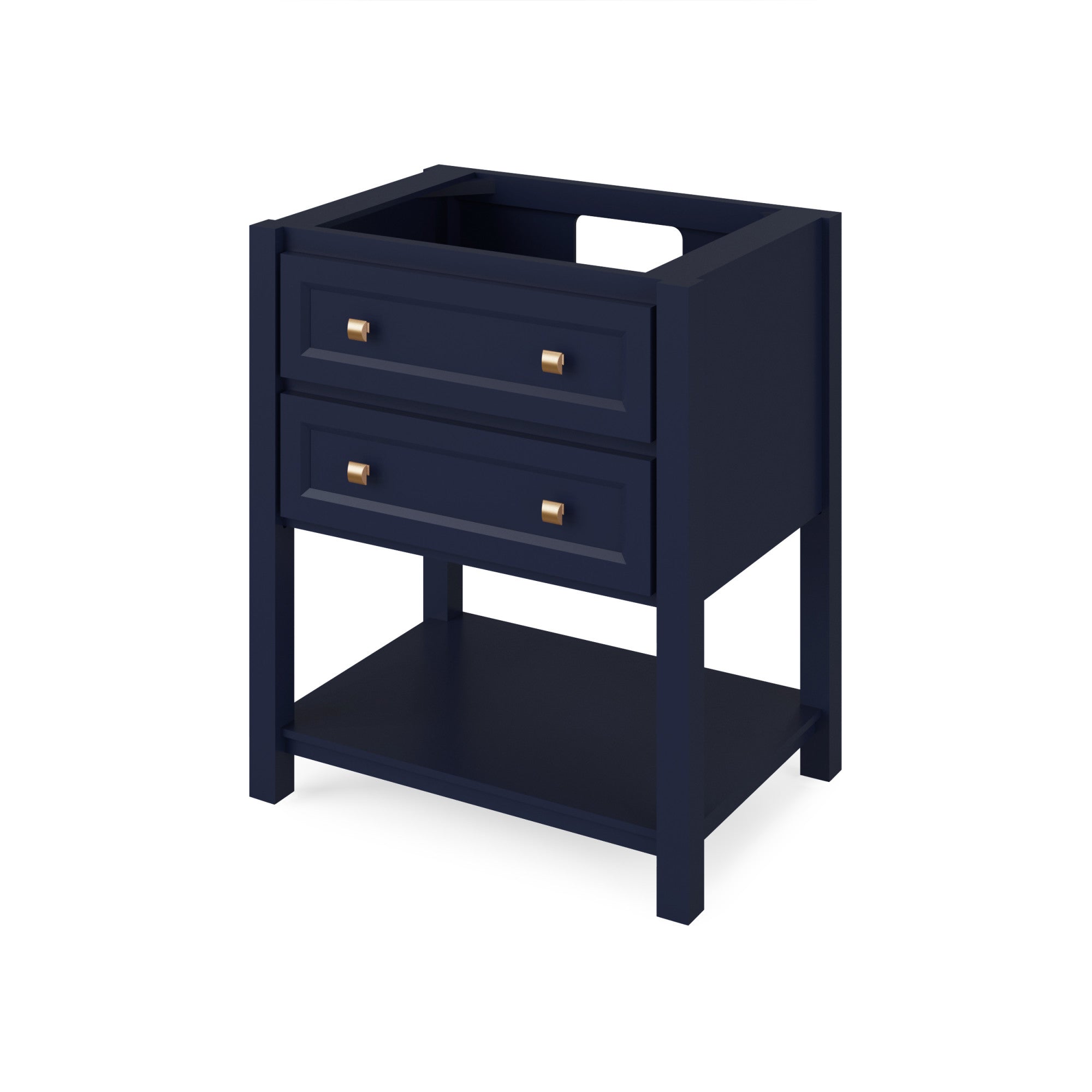 30" Hale Blue Adler Vanity, Boulder Cultured Marble Vanity Top, undermount rectangle bowl | KitchBath