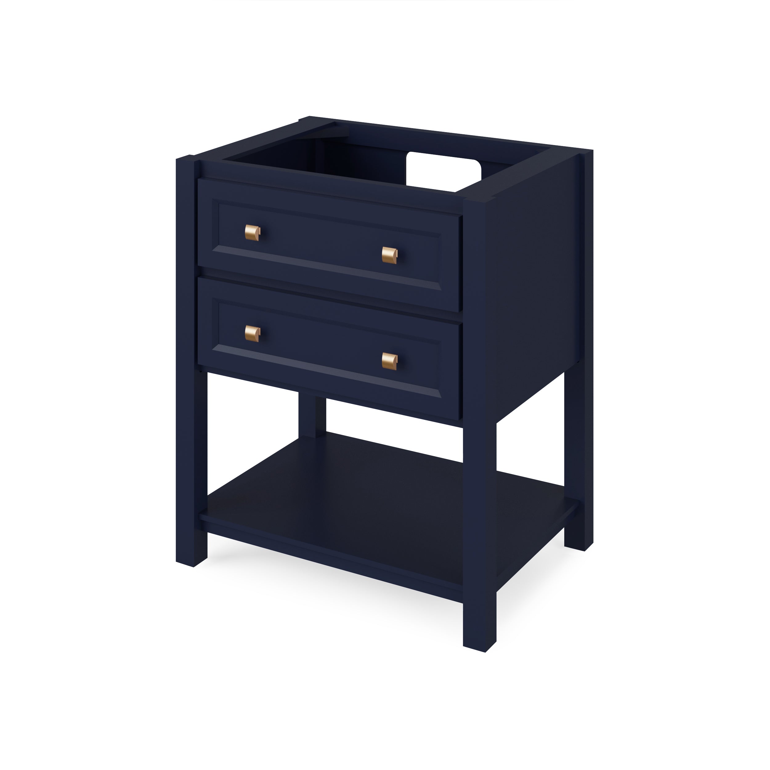 30" Hale Blue Adler Vanity, Boulder Cultured Marble Vanity Top, undermount rectangle bowl | KitchBath