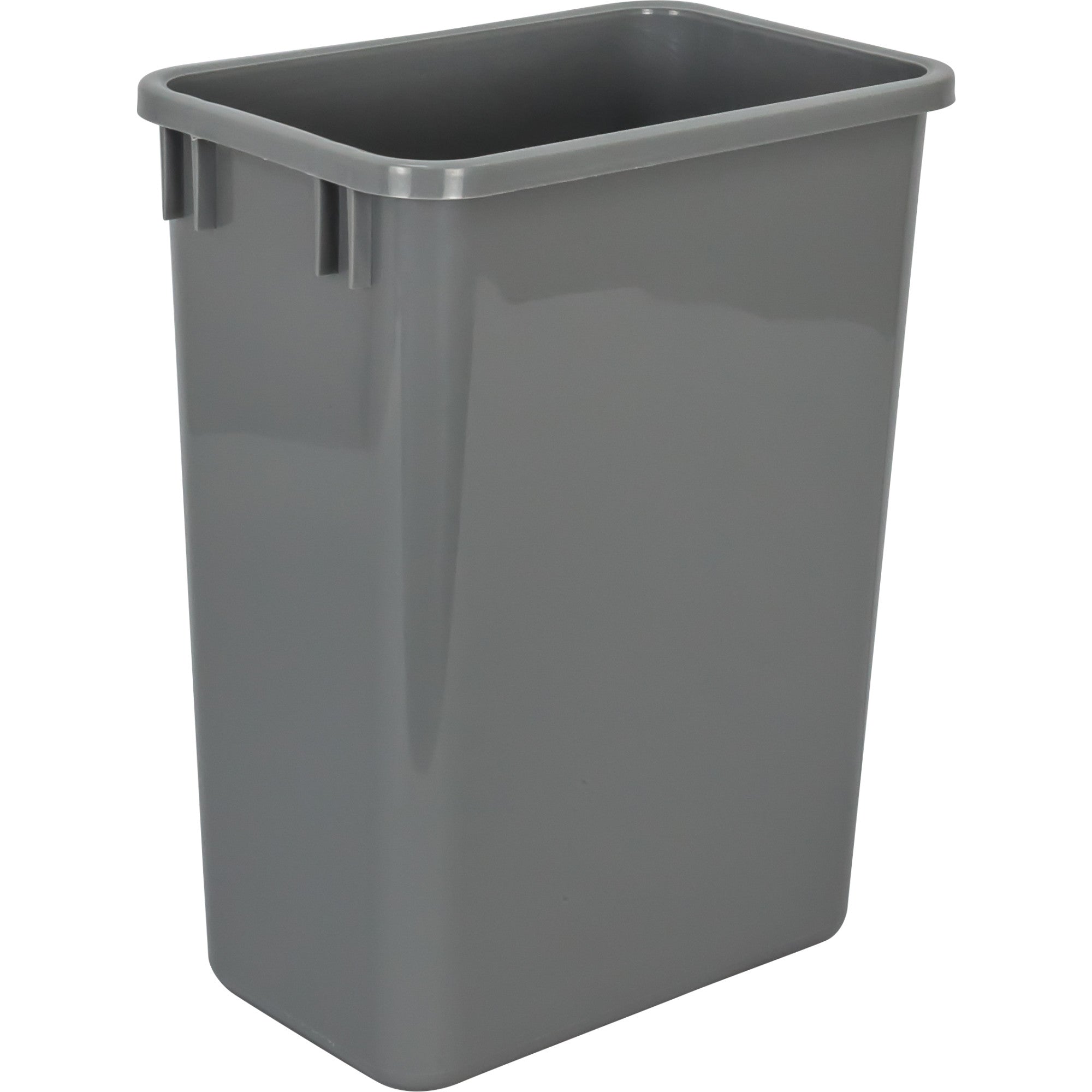 Single Grey 35 Quart Top-Mount Trashcan Pullout for 12" Opening | KitchBath