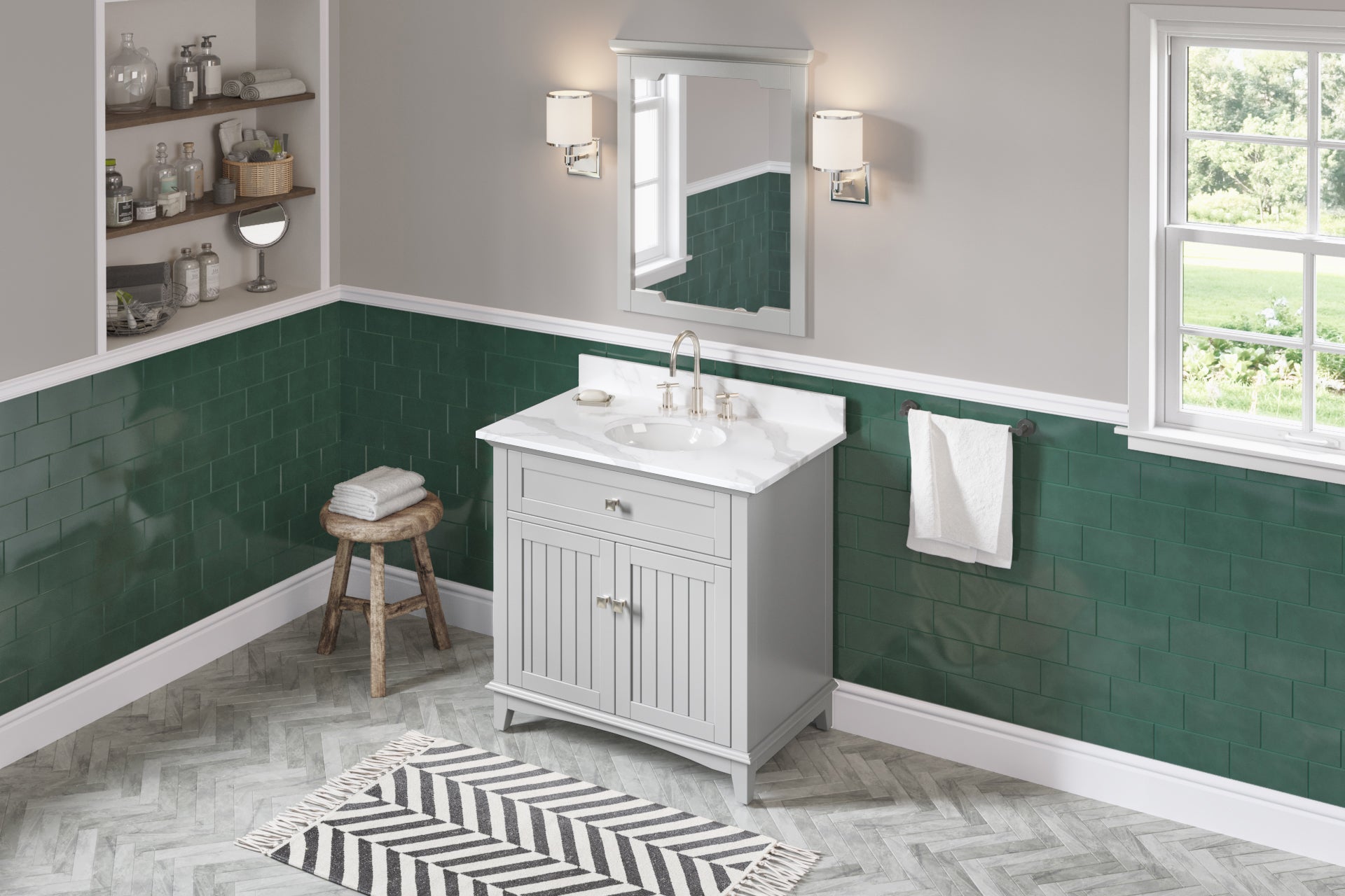 36" Grey Savino Vanity | KitchBath