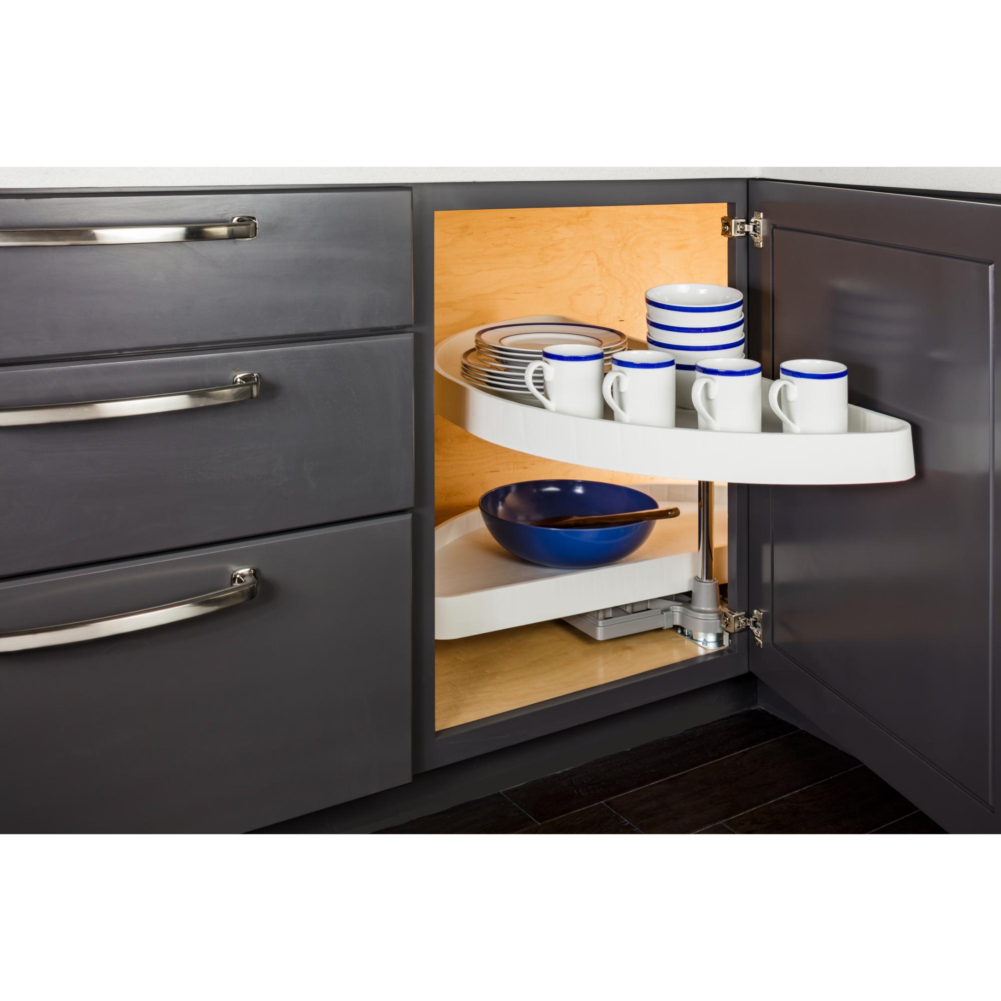 32" Plastic Half-Moon Lazy Susan | KitchBath