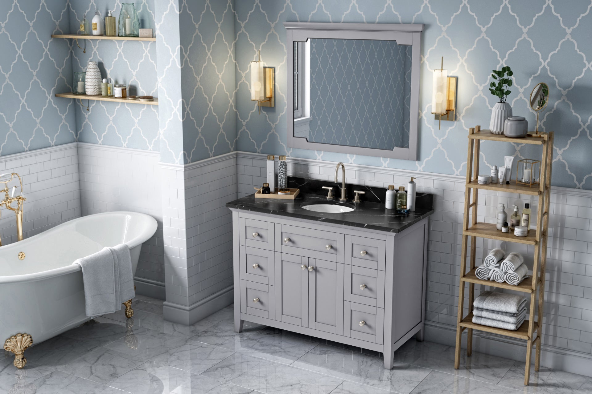 48" Grey Chatham Vanity | KitchBath