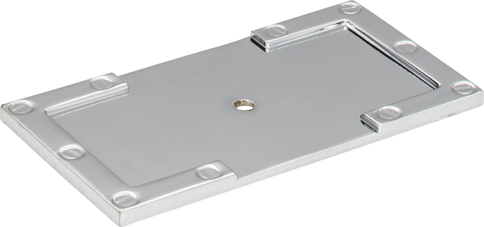 Campaign L-Bracket Backplate 3 11/16 Inch Polished Chrome | KitchBath