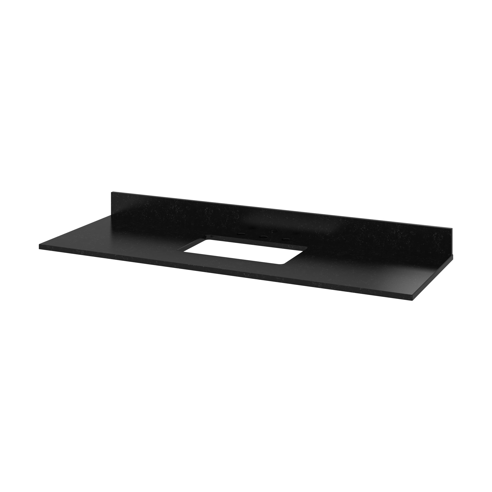 60" Grey Chatham Vanity, Black Granite Vanity Top, undermount rectangle bowl | KitchBath