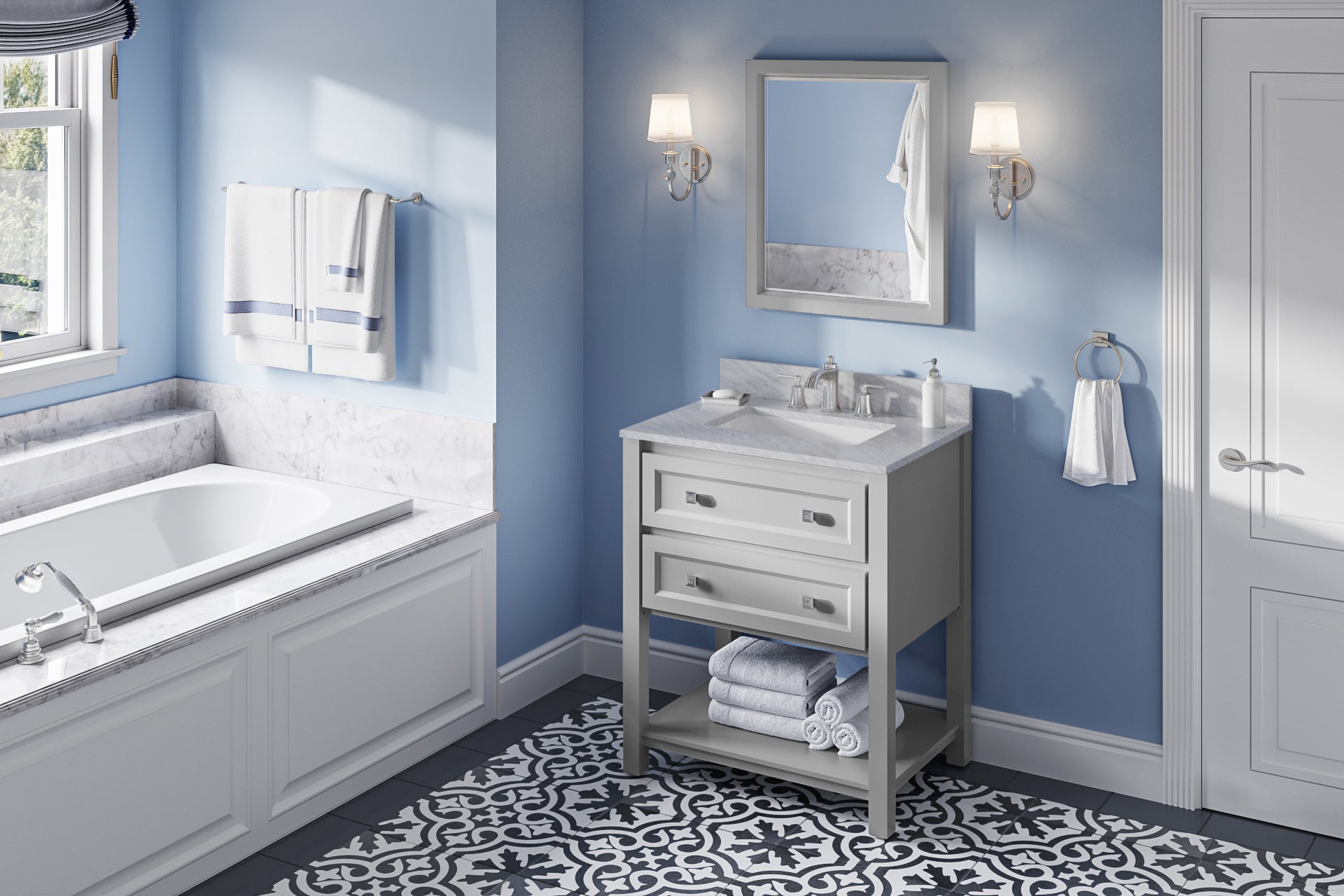 30" Grey Adler Vanity | KitchBath