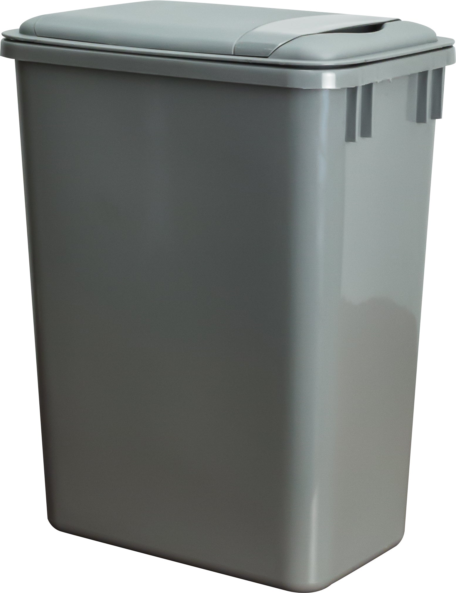 Box of 4 Grey 35 Quart Plastic Waste Containers | KitchBath