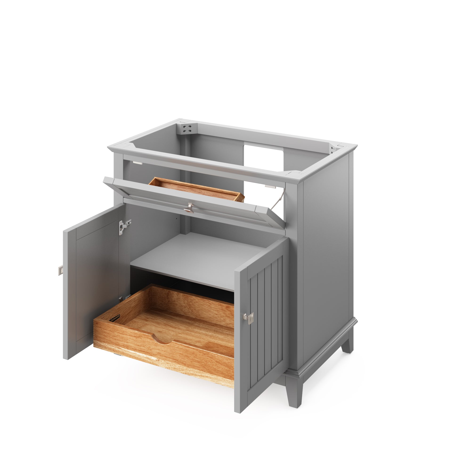 36" White Savino Vanity | KitchBath