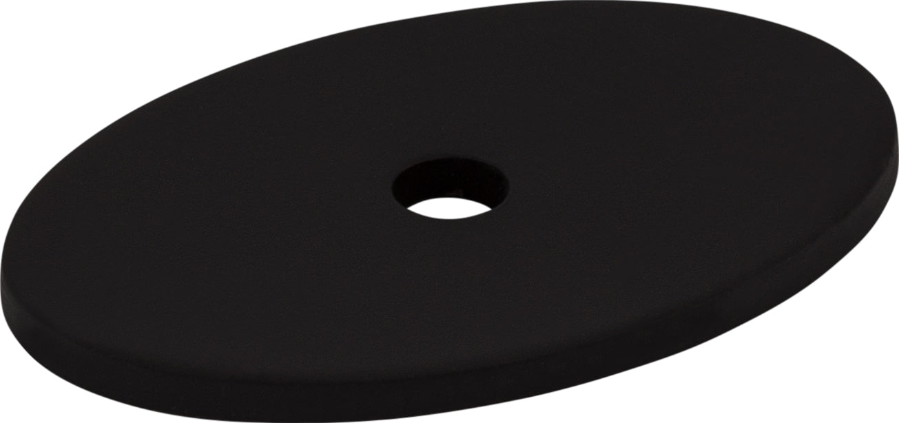 Oval Backplate 1 1/2 Inch Flat Black | KitchBath