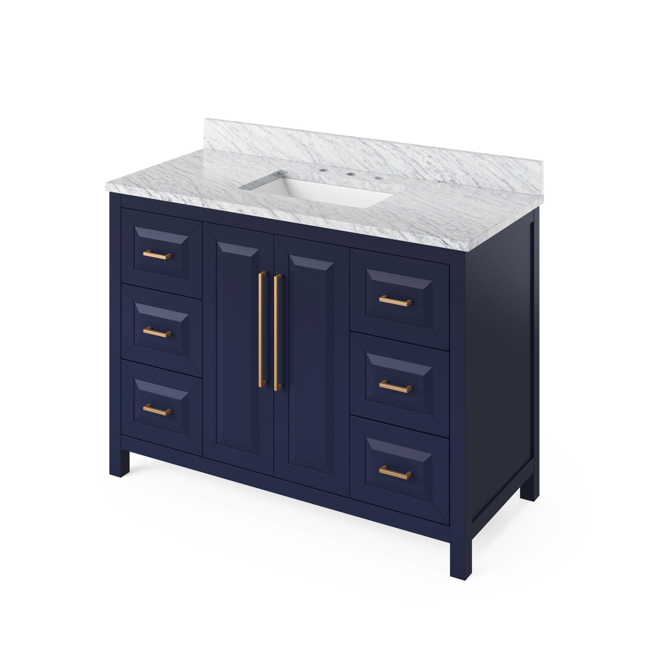 33" W x 1" D x 28" H Hale Blue Cade mirror | KitchBath