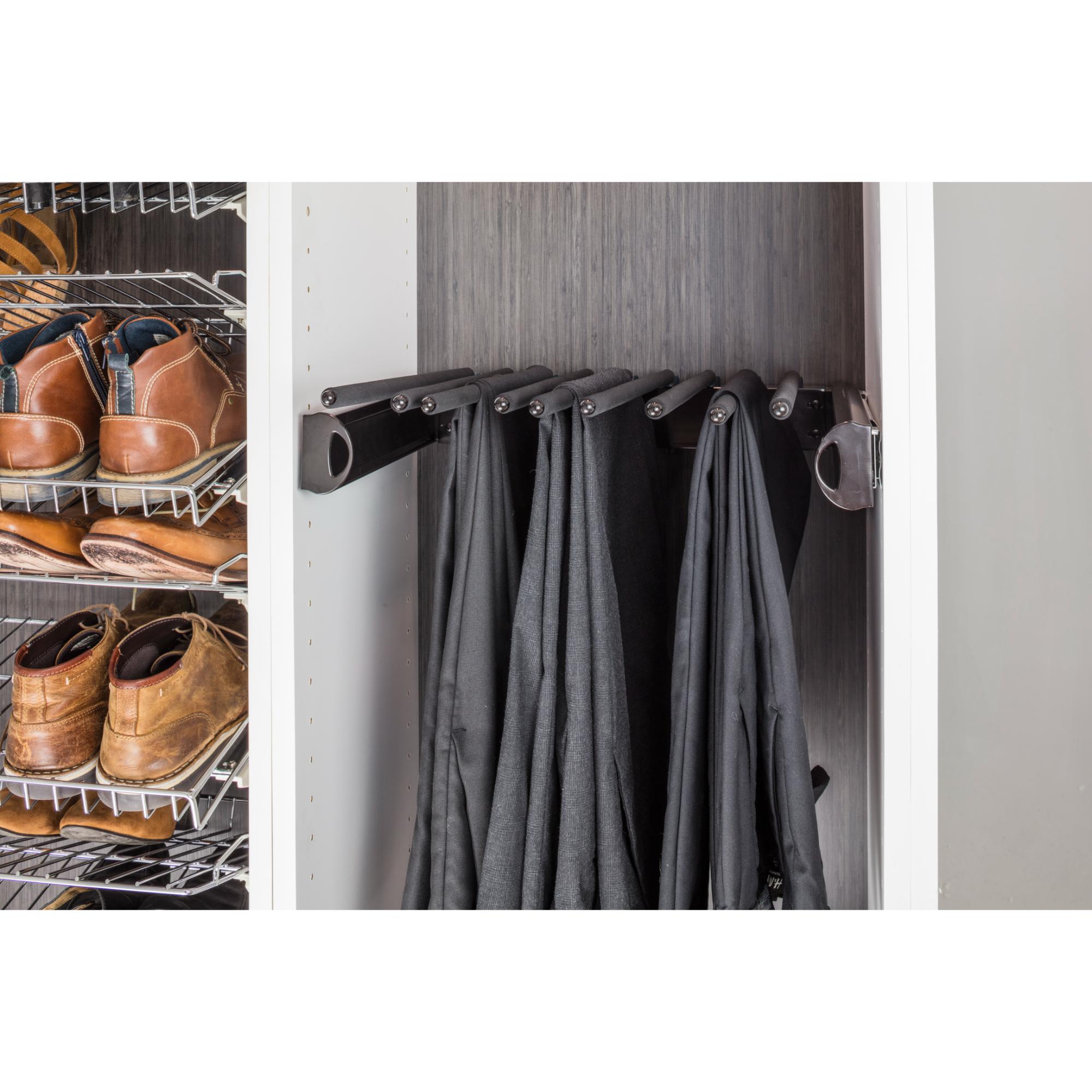 Polished Chrome 30" Wide Pant Rack | KitchBath