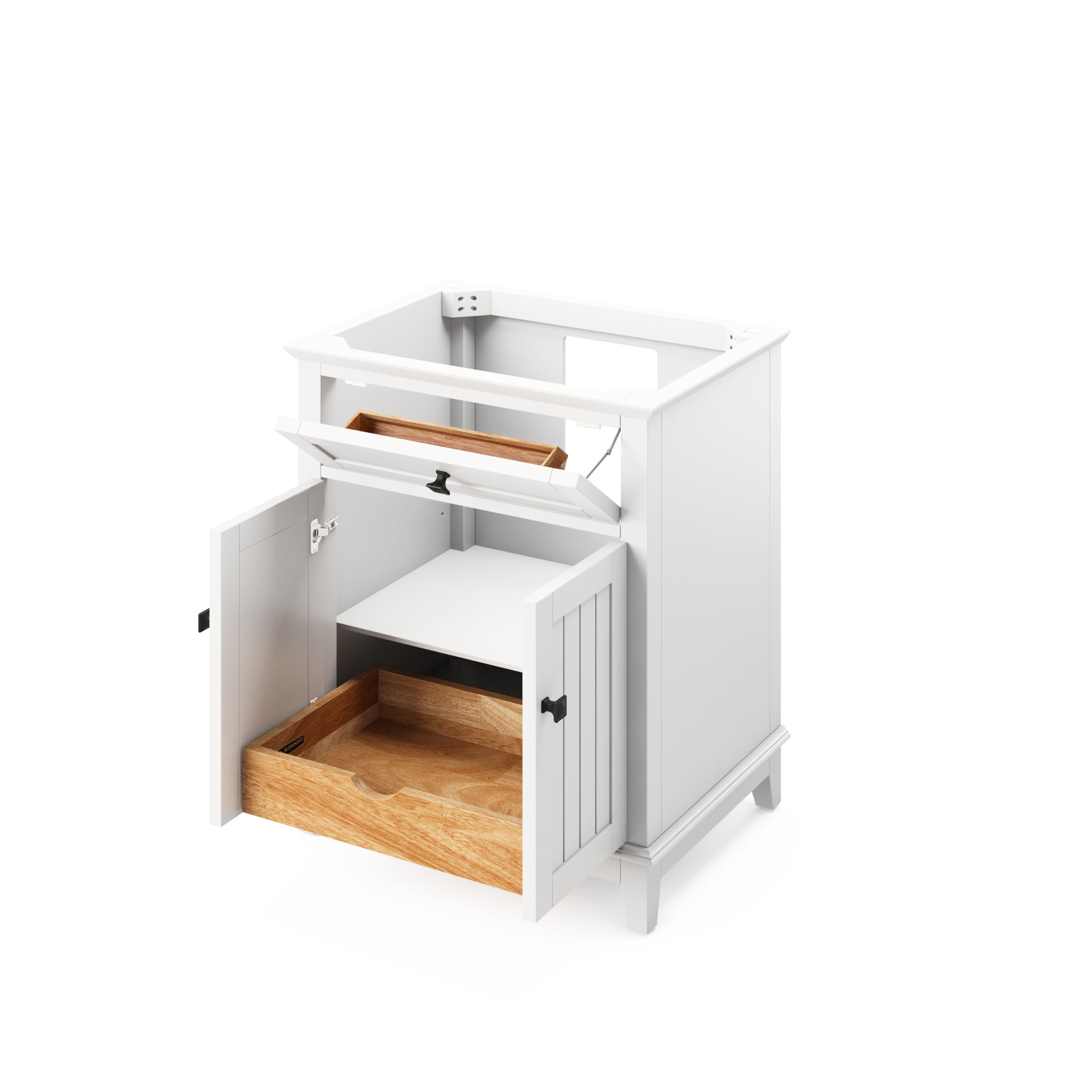 30" White Savino Vanity | KitchBath