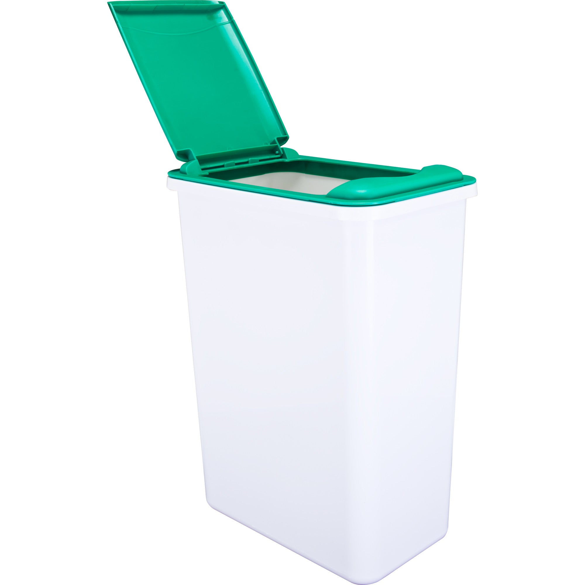 Box of 4 White 35 Quart Plastic Waste Containers | KitchBath