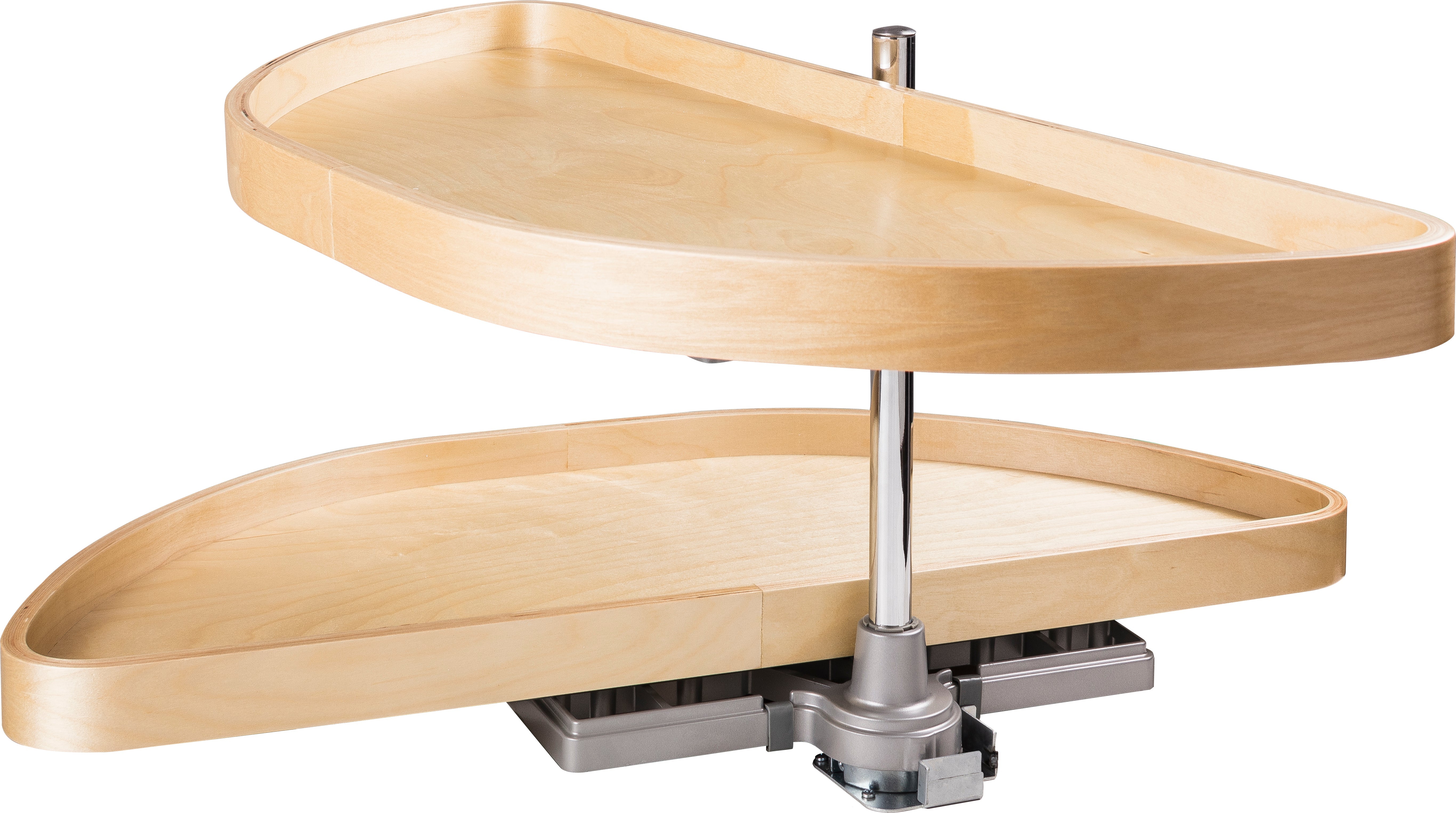 35" Wood Half-Moon Lazy Susan | KitchBath