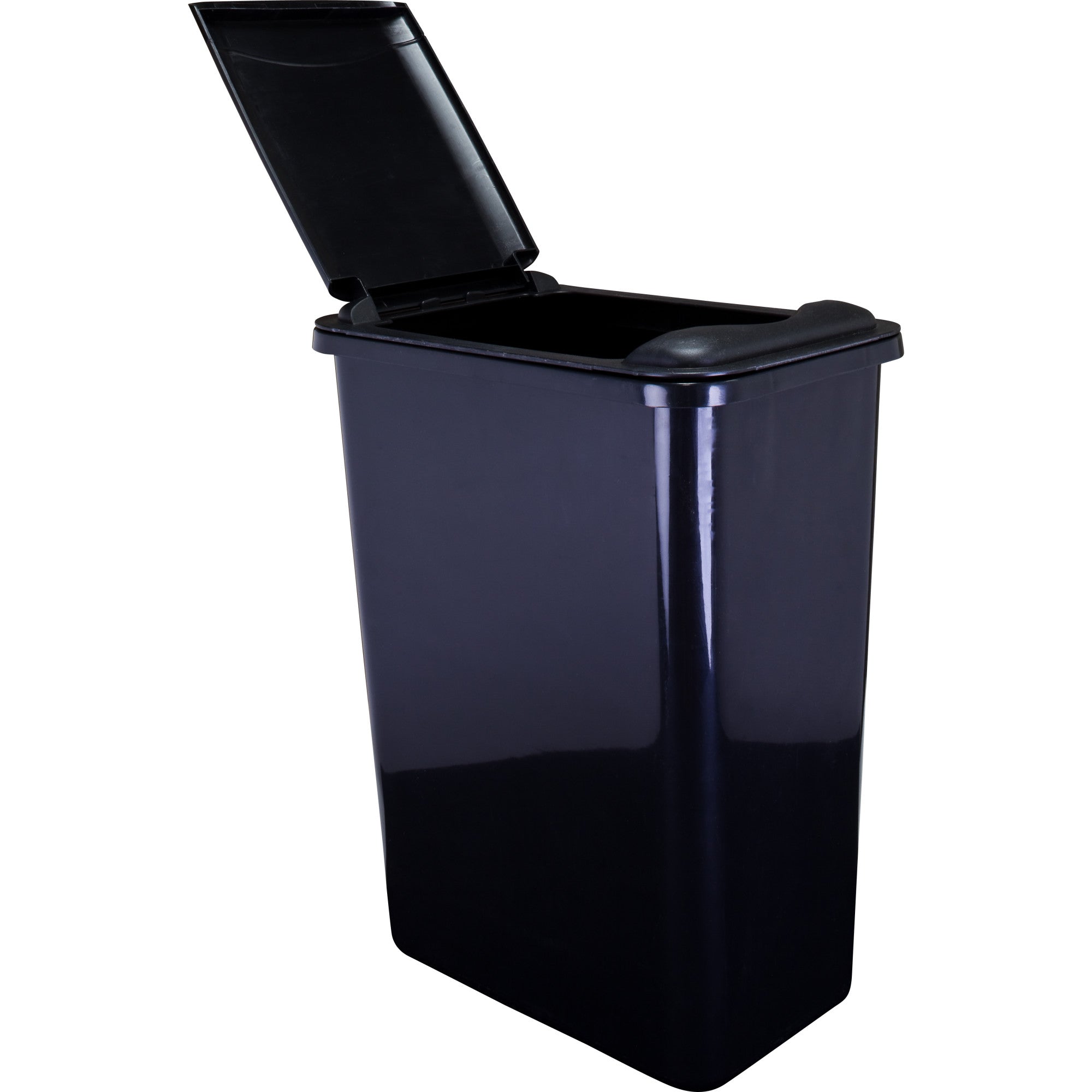 Box of 4 Black 35 Quart Plastic Waste Containers | KitchBath
