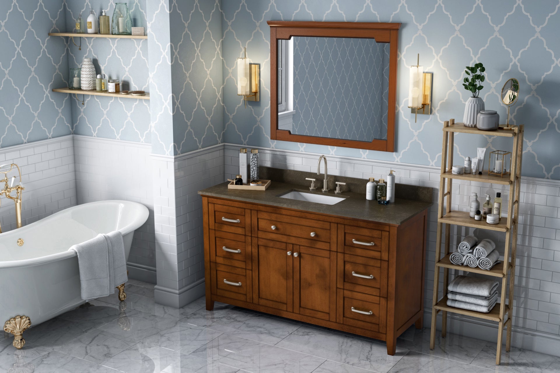 60" Chocolate Chatham Vanity | KitchBath