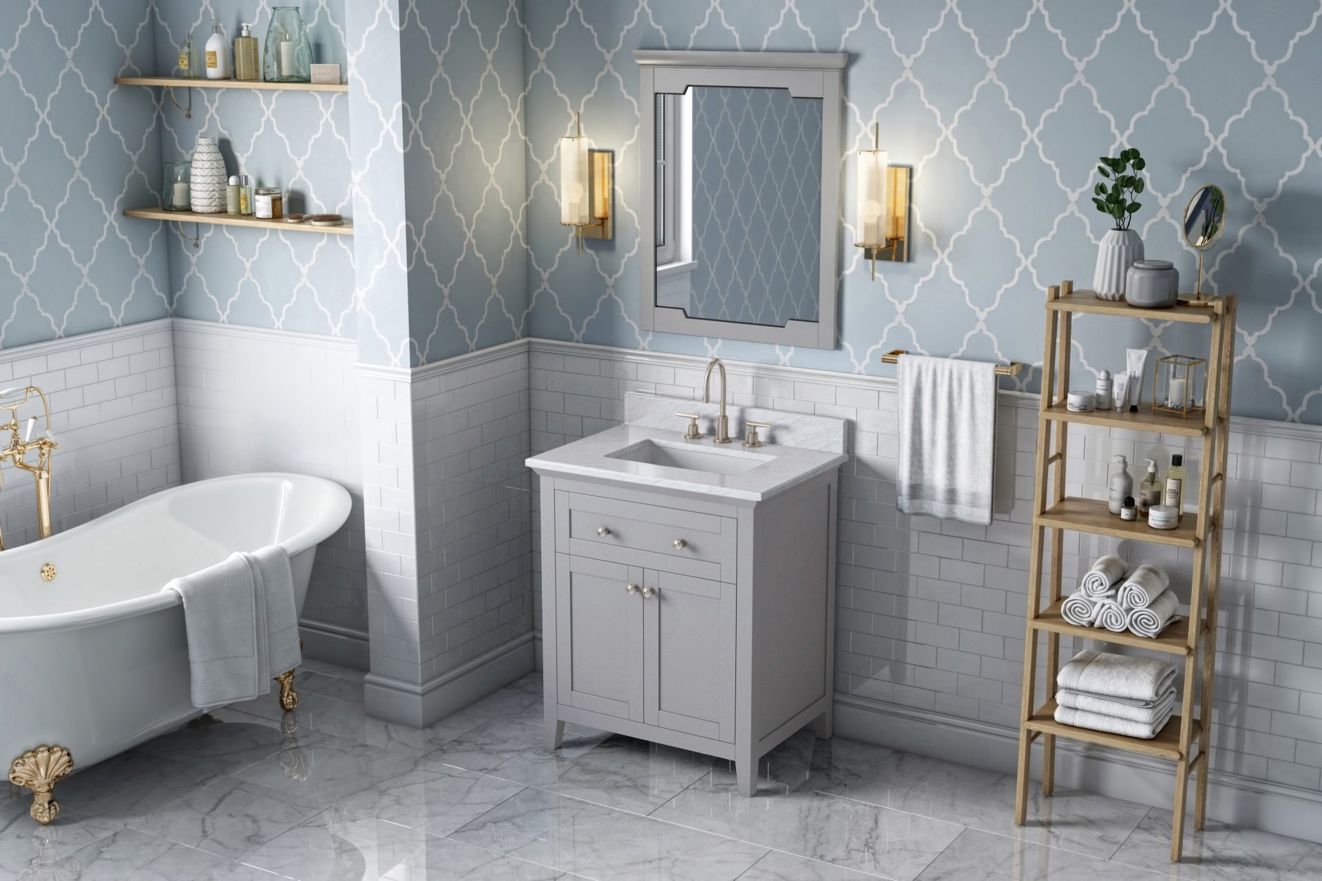 30" Grey Chatham Vanity | KitchBath