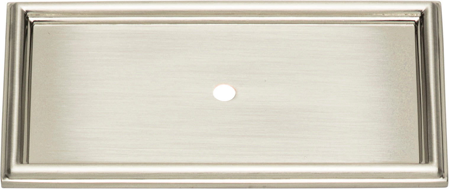 Campaign Rope Backplate 3 11/16 Inch Brushed Nickel | KitchBath