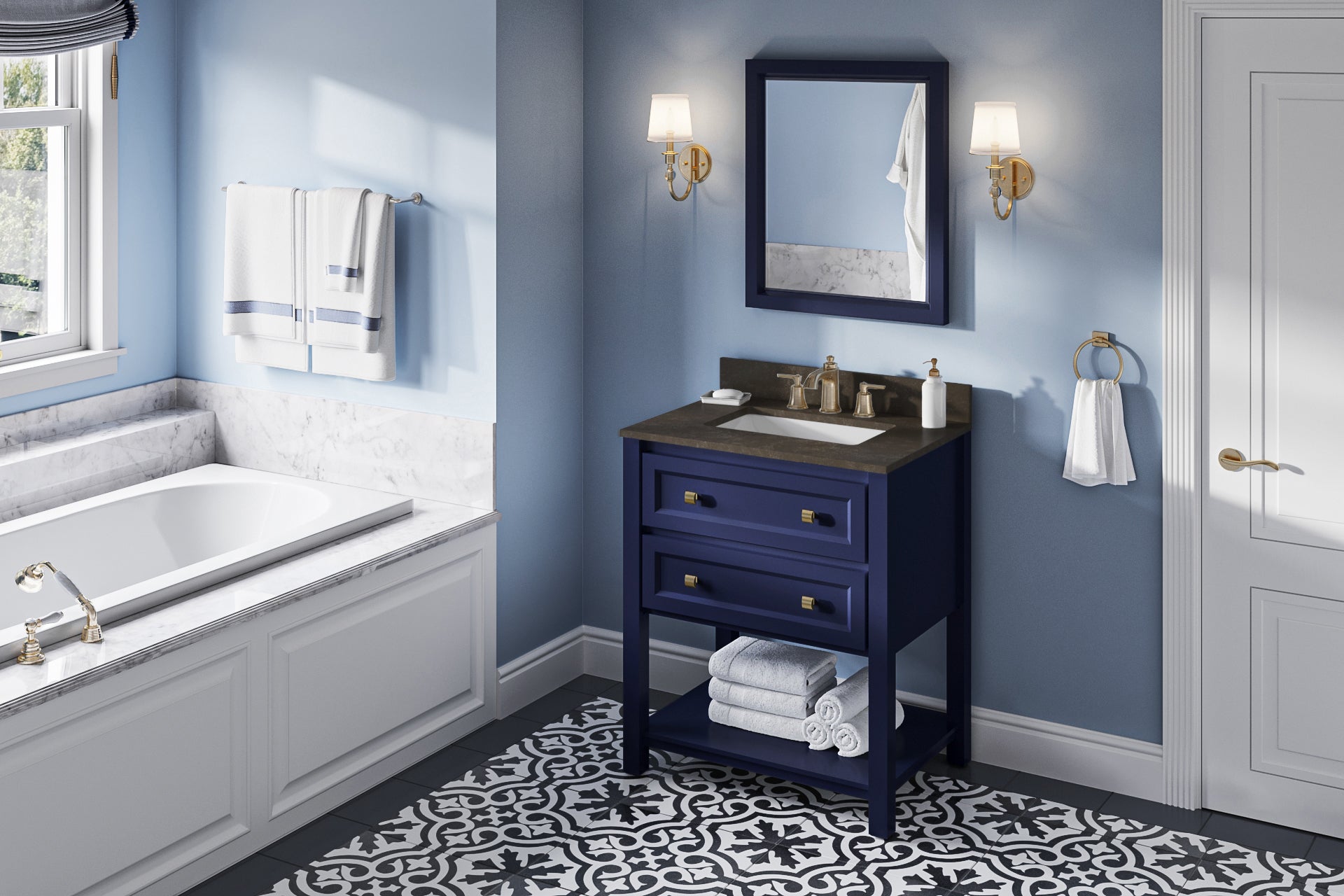30" Hale Blue Adler Vanity | KitchBath