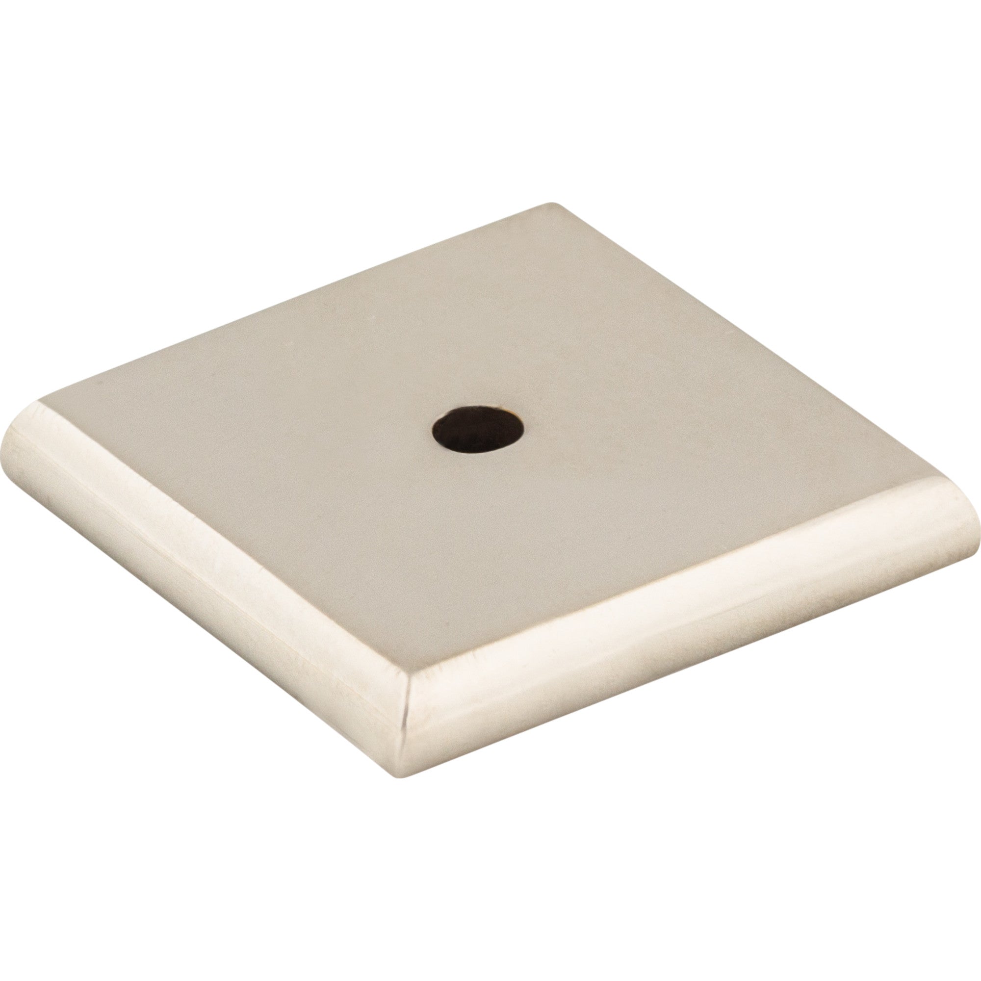 Aspen II Square Backplate 1 1/4 Inch Polished Nickel | KitchBath