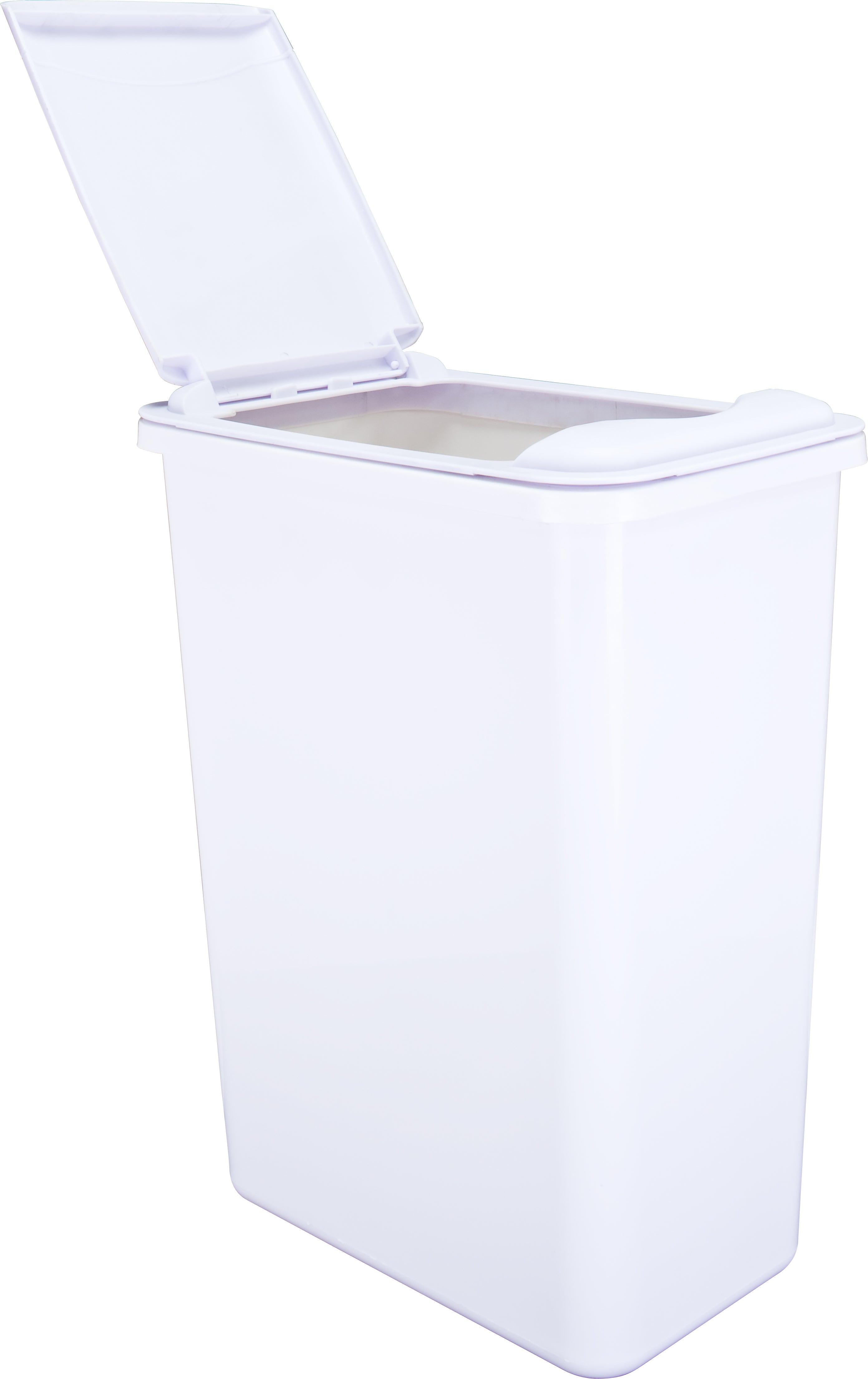 Box of 4 White 35 Quart Plastic Waste Containers | KitchBath