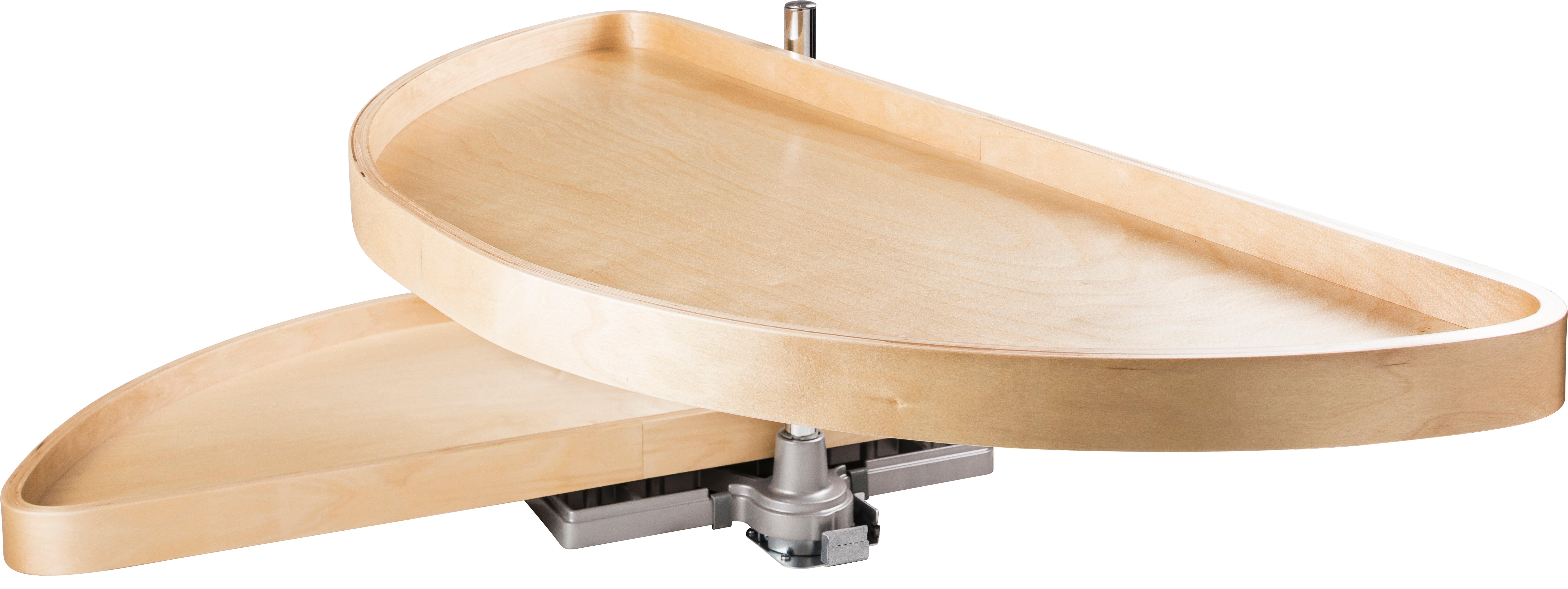 38" Wood Half-Moon Lazy Susan | KitchBath