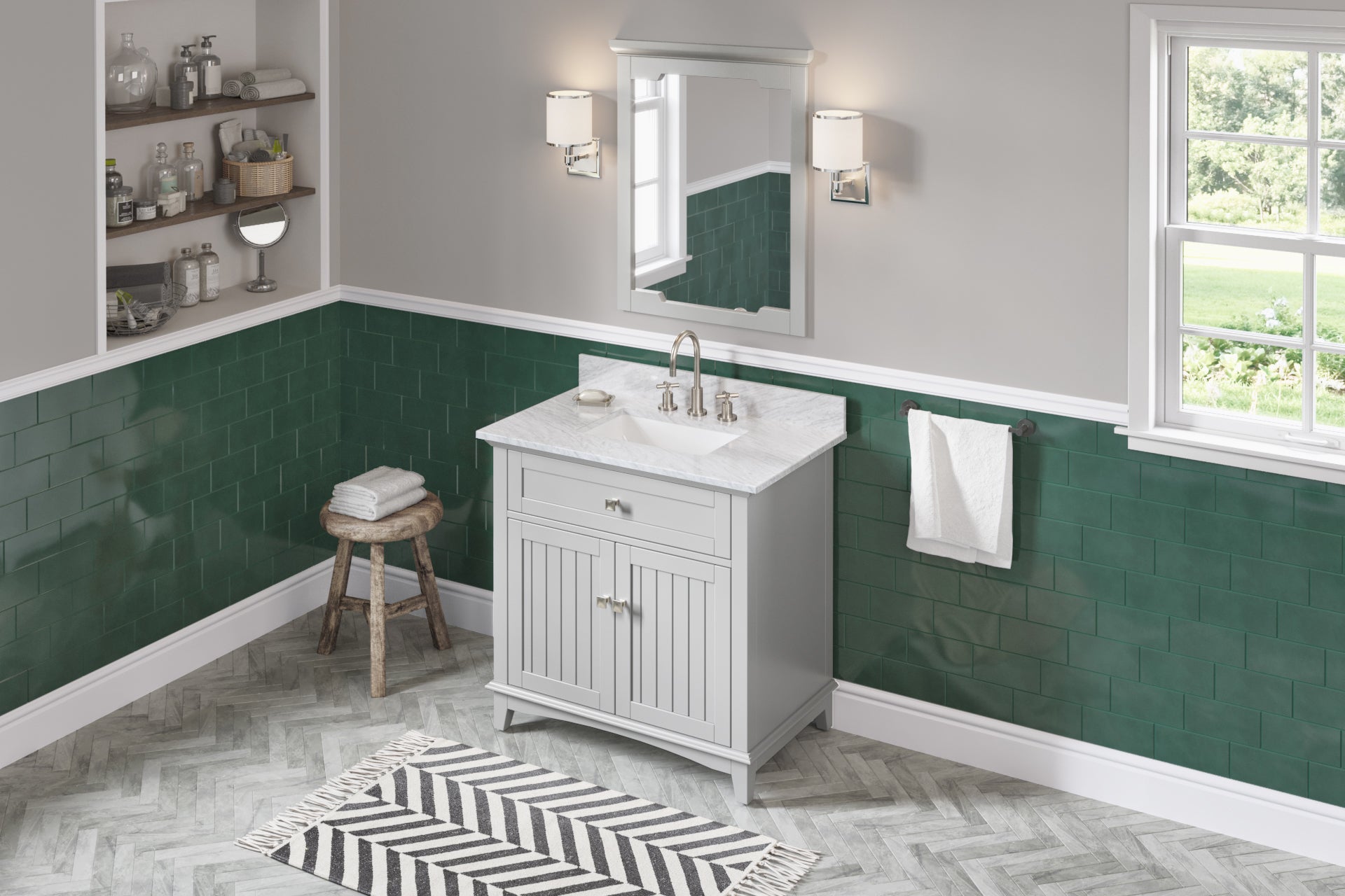 36" Grey Savino Vanity | KitchBath