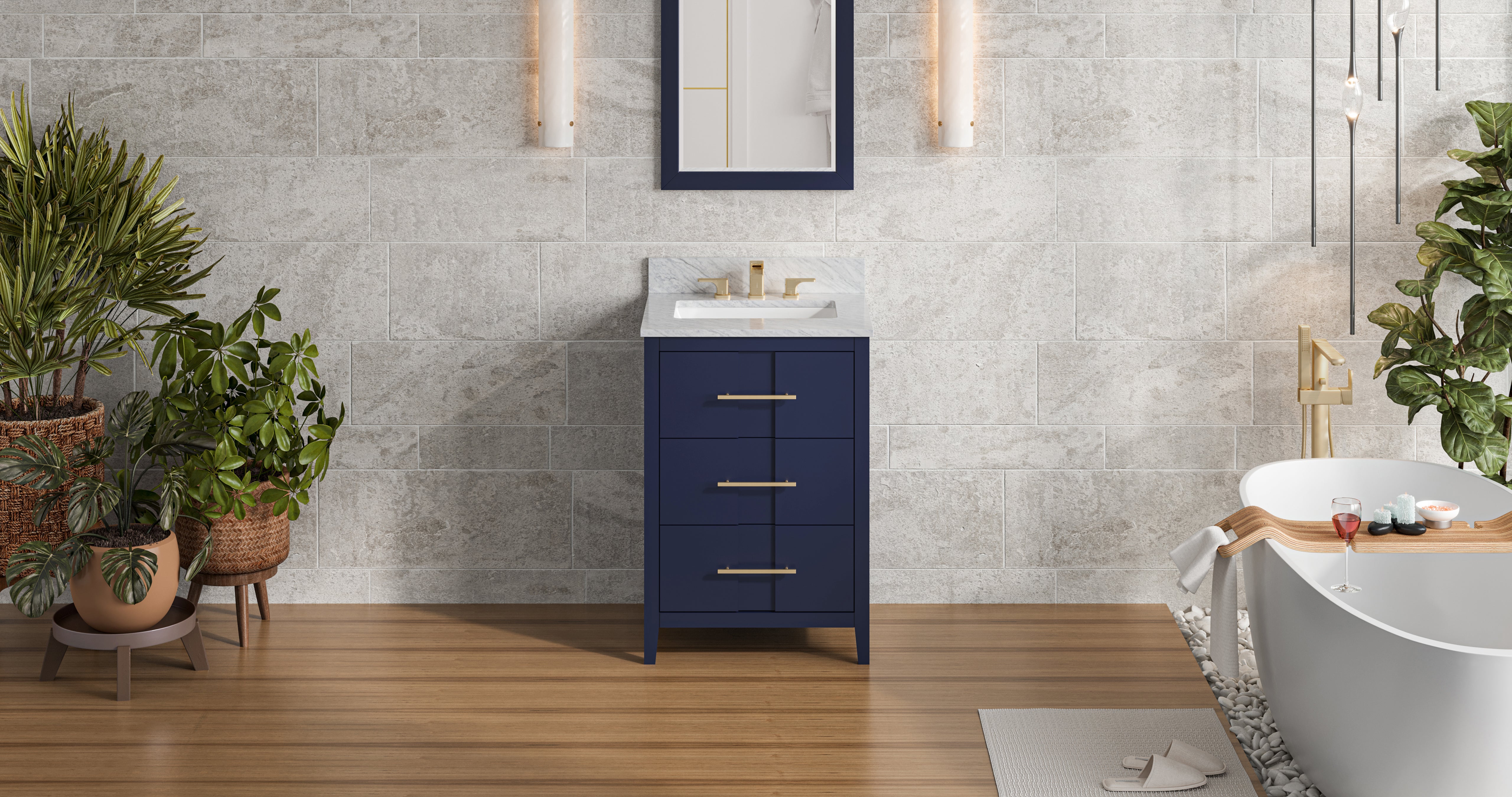24" Hale Blue Katara Vanity | KitchBath