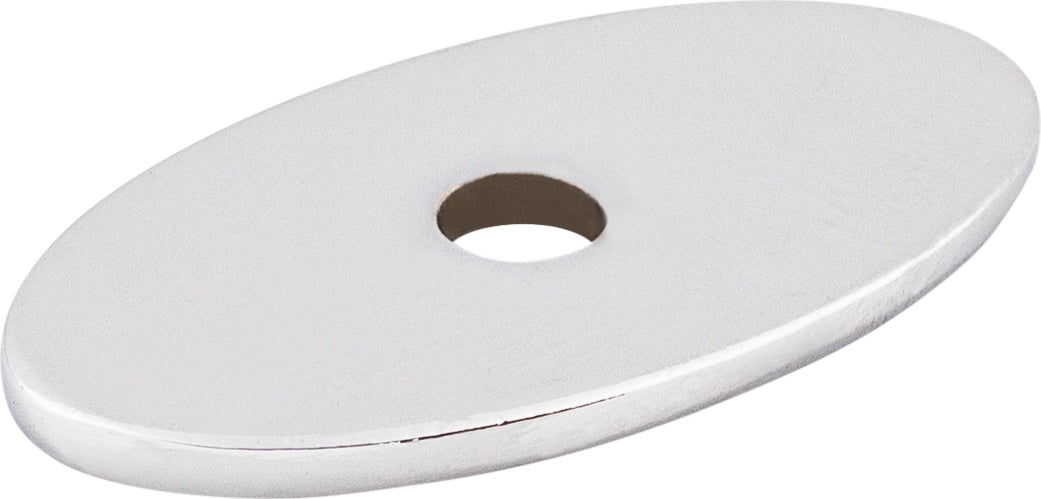 Oval Backplate 1 1/4 Inch Polished Chrome | KitchBath