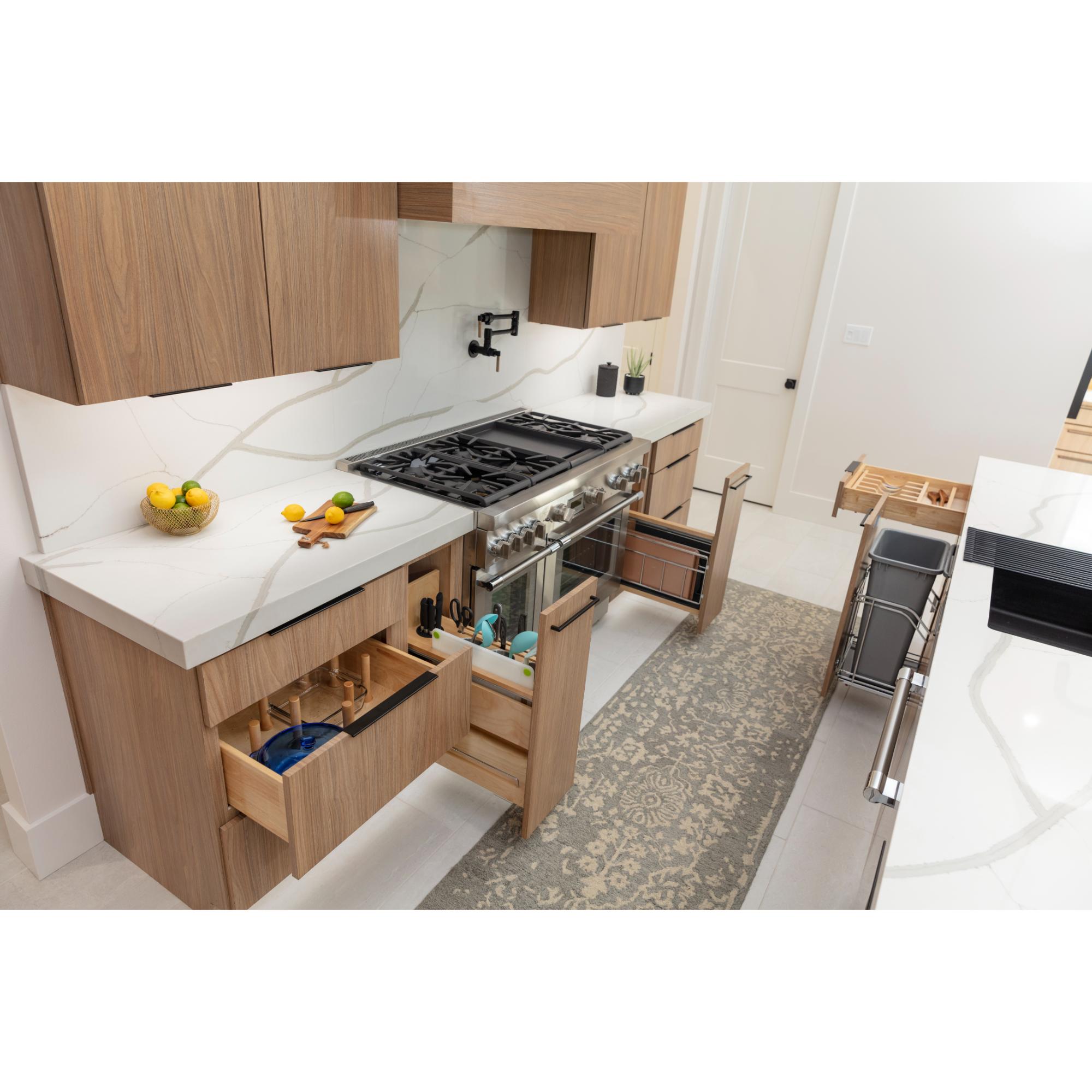 30" Peg Board Drawer Insert with 12 Pegs | KitchBath