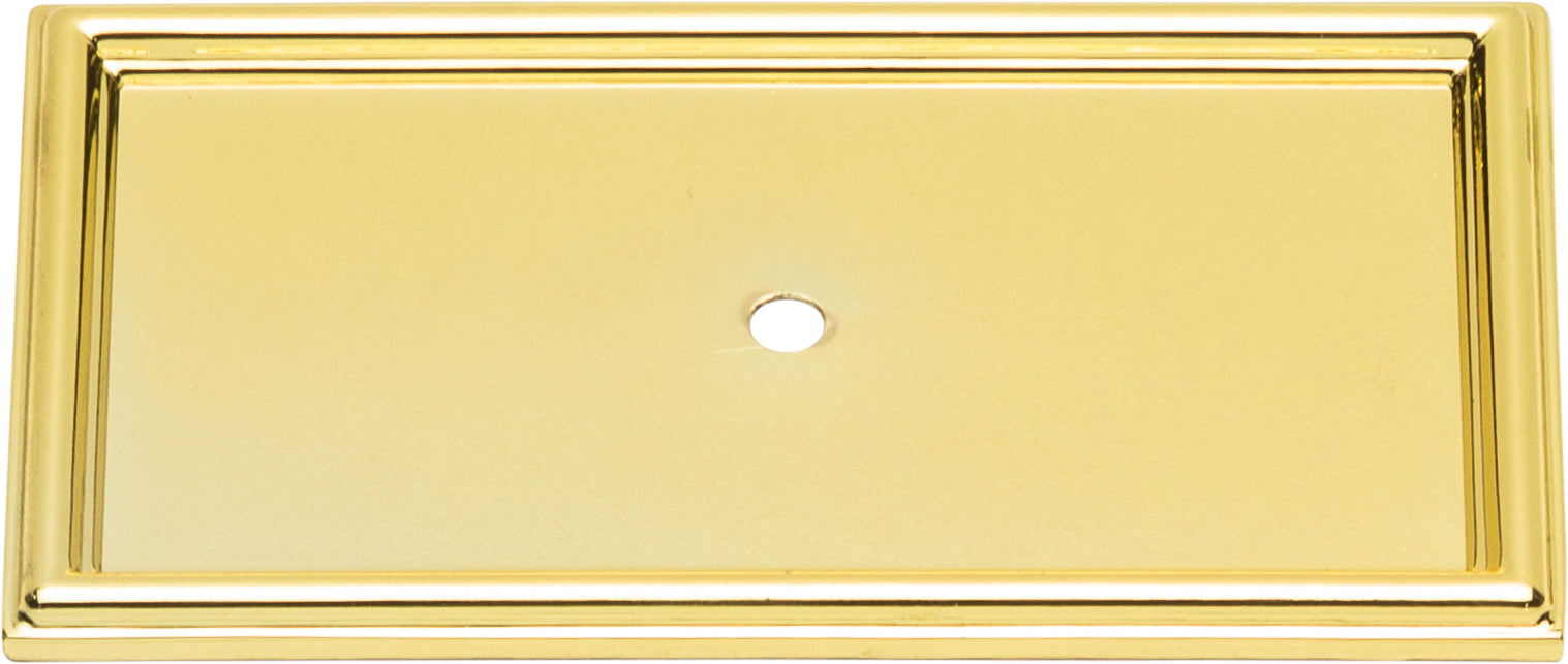 Campaign Rope Backplate 3 11/16 Inch Polished Brass | KitchBath