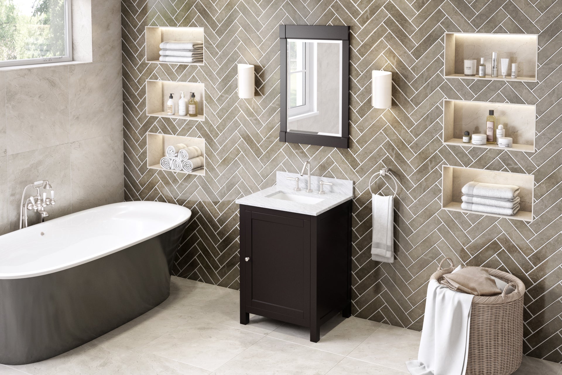 24" Espresso Astoria Vanity | KitchBath