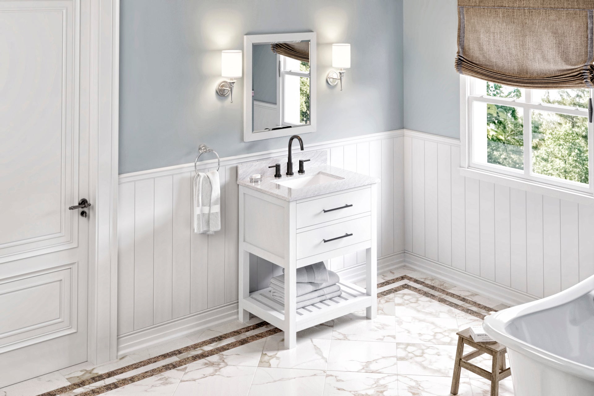 30" Grey Wavecrest Vanity | KitchBath