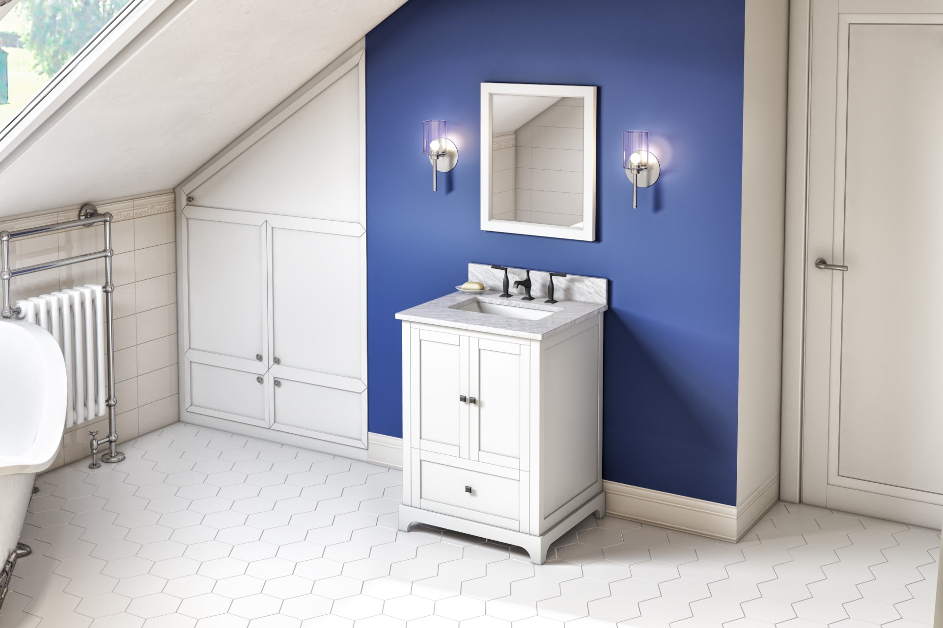 24" White Addington Vanities | KitchBath