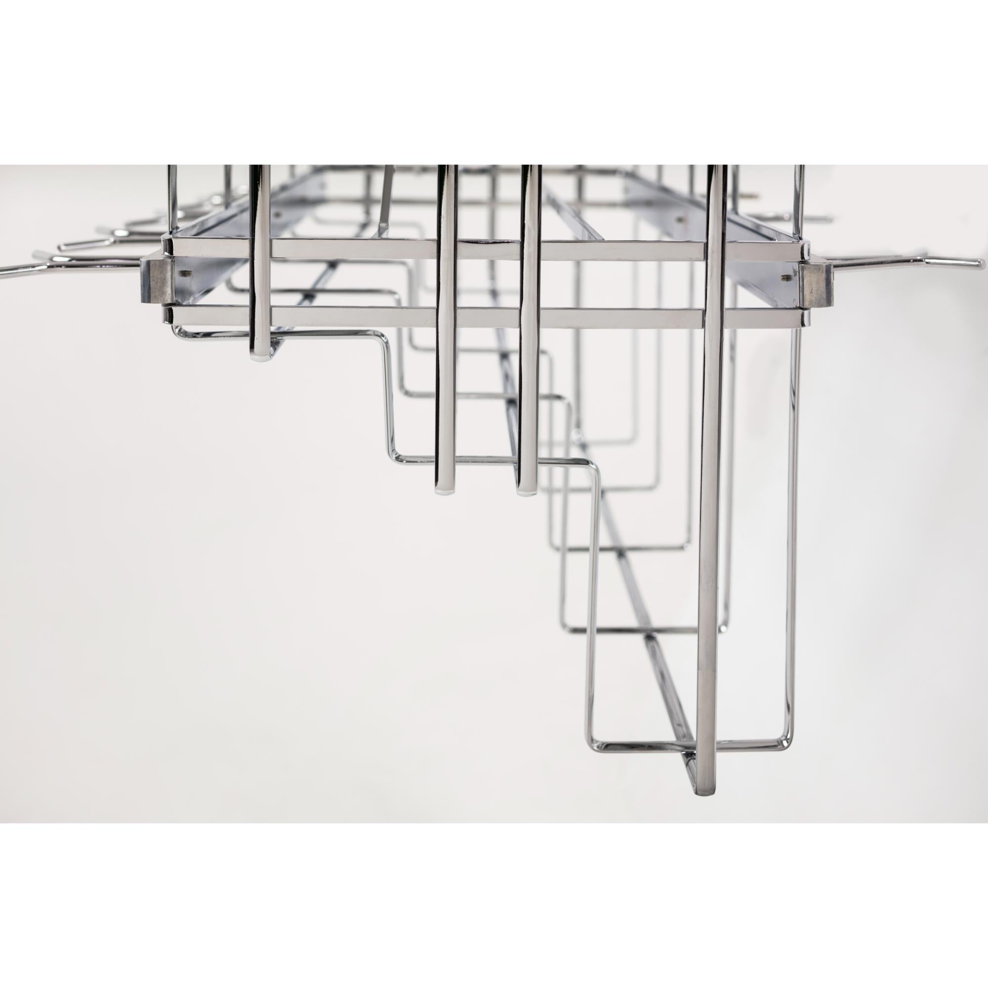 Polished Chrome STORAGE WITH STYLE® Soft-close Hanging Pan Pullout | KitchBath